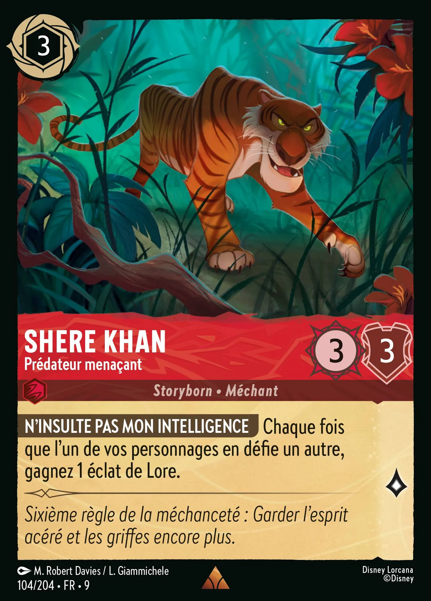 Shere Khan - Prédateur menaçant — Fabled — Lorcana