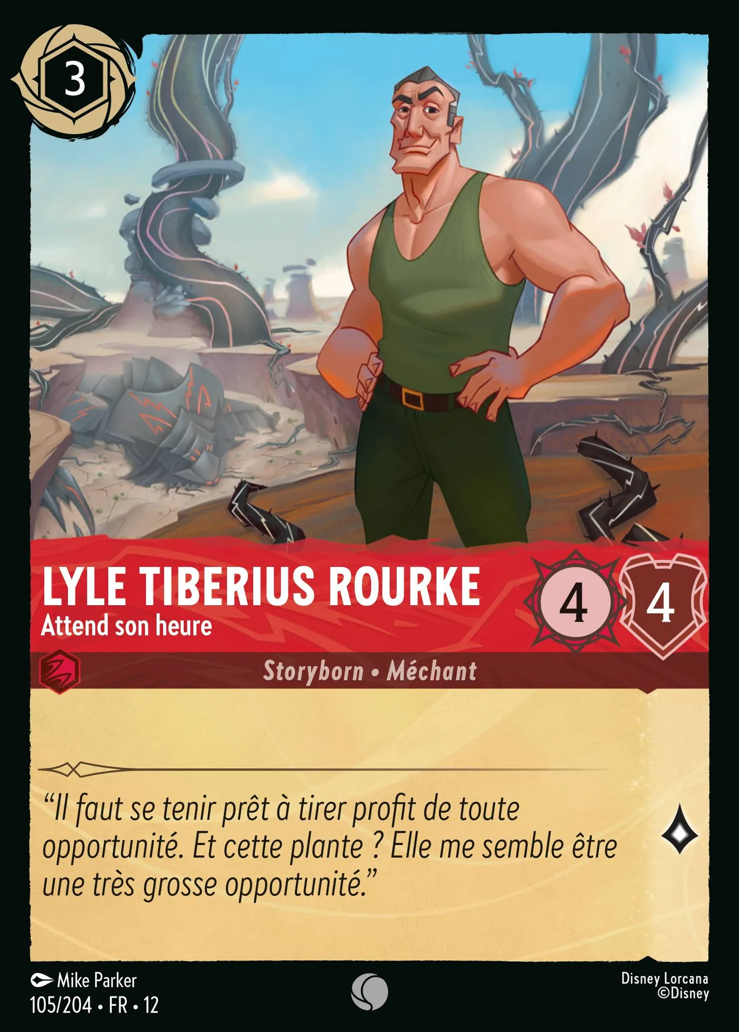 Lyle Tiberius Rourke - Attend son heure — Wilds Unknown — Lorcana