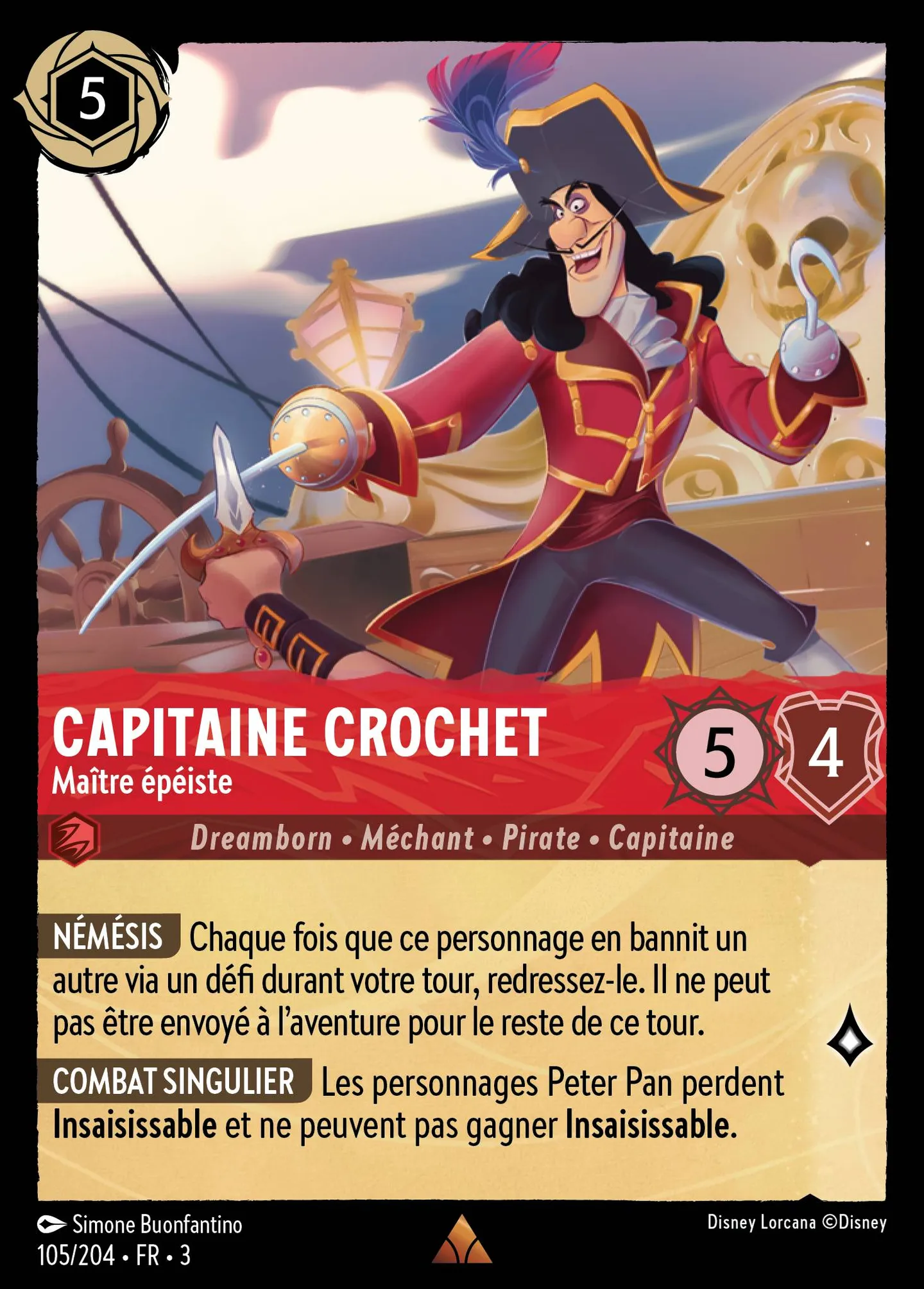Capitaine Crochet - Maître épéiste — Into the Inklands — Lorcana