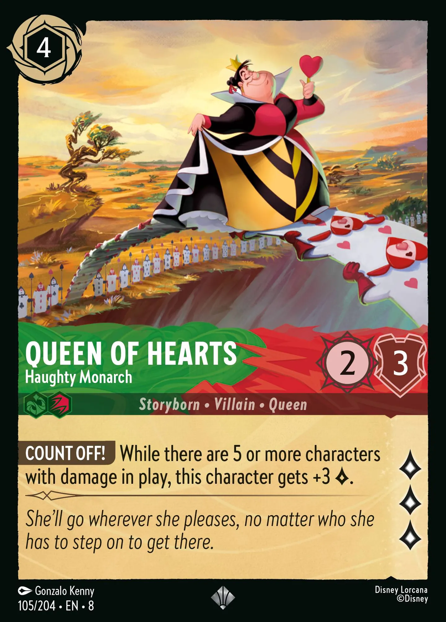 La Reine de Cœur - Monarque hautaine — The Reign of Jafar — Lorcana