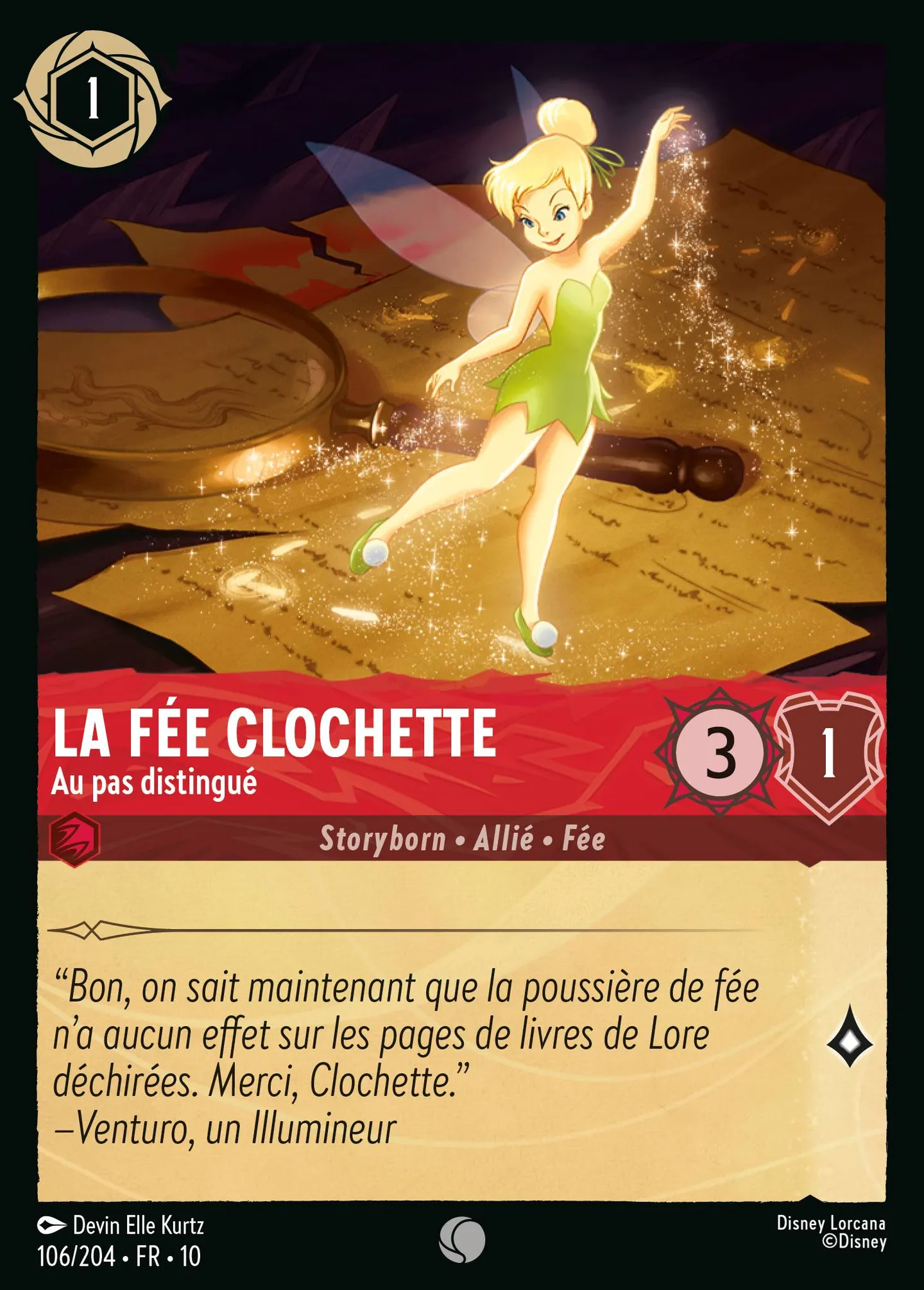 La Fée Clochette - Au pas distingué — Whispers in the Well — Lorcana