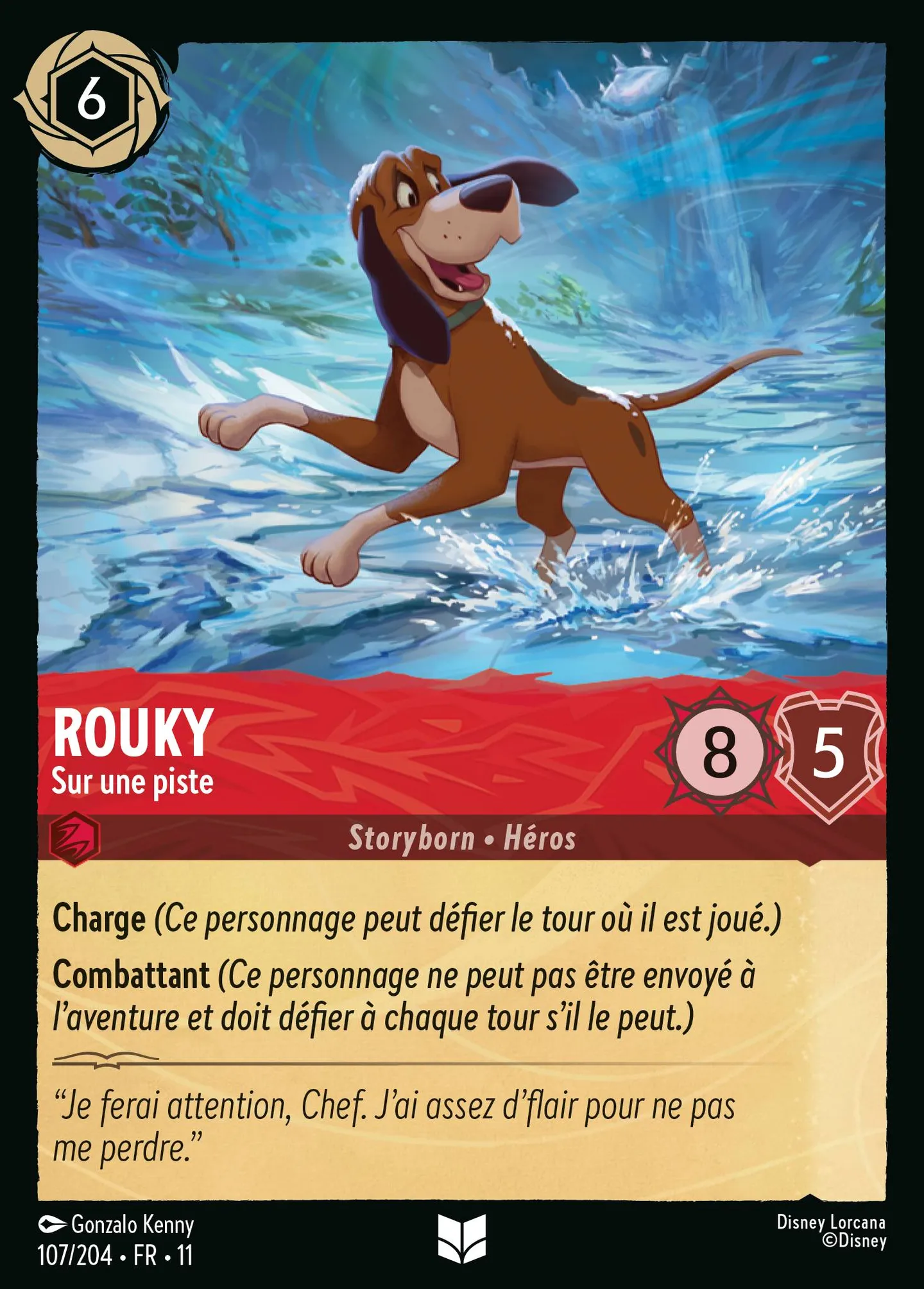 Rouky - Sur une piste — Winterspell — Lorcana