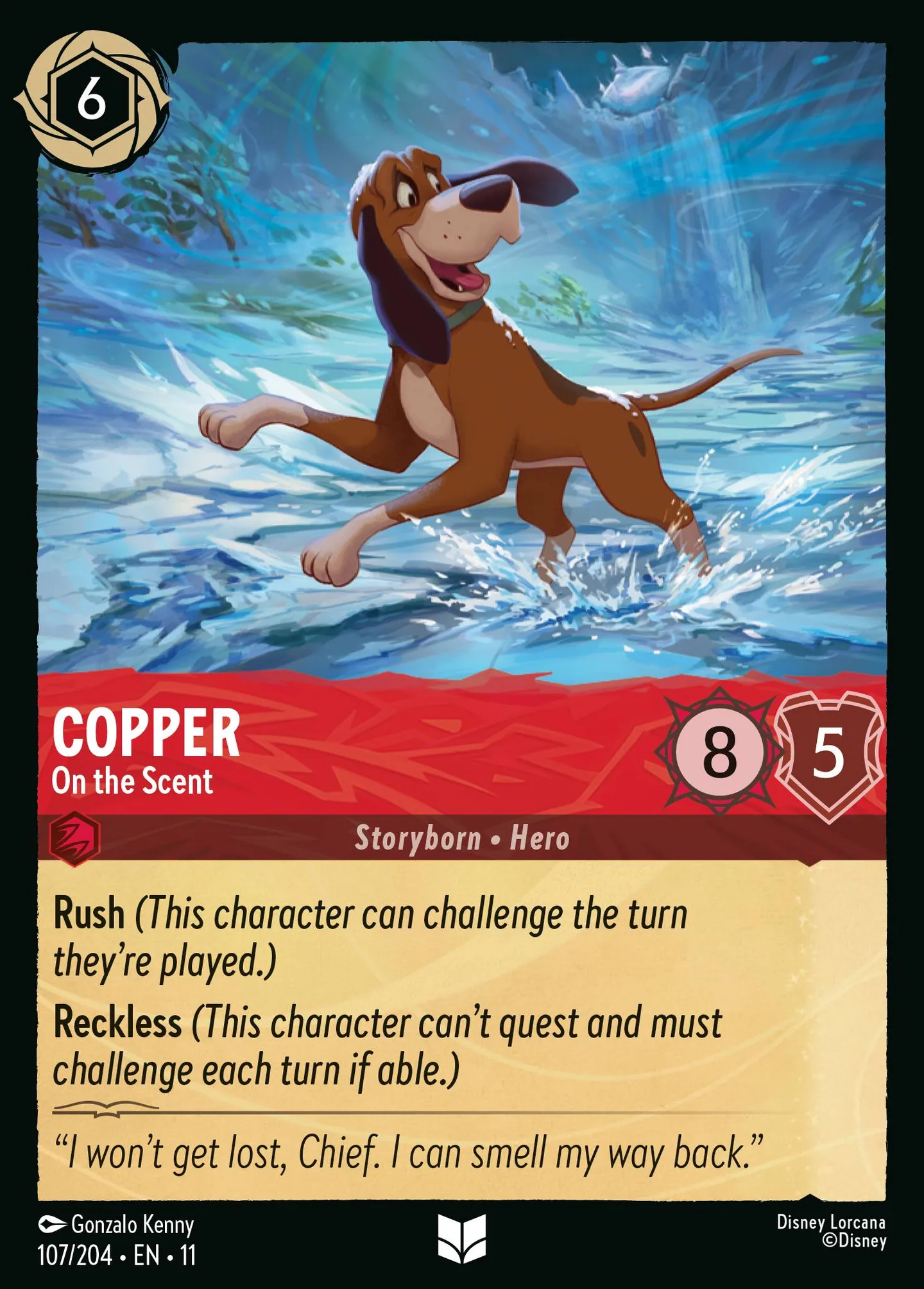 Copper - On the Scent — Winterspell — Lorcana