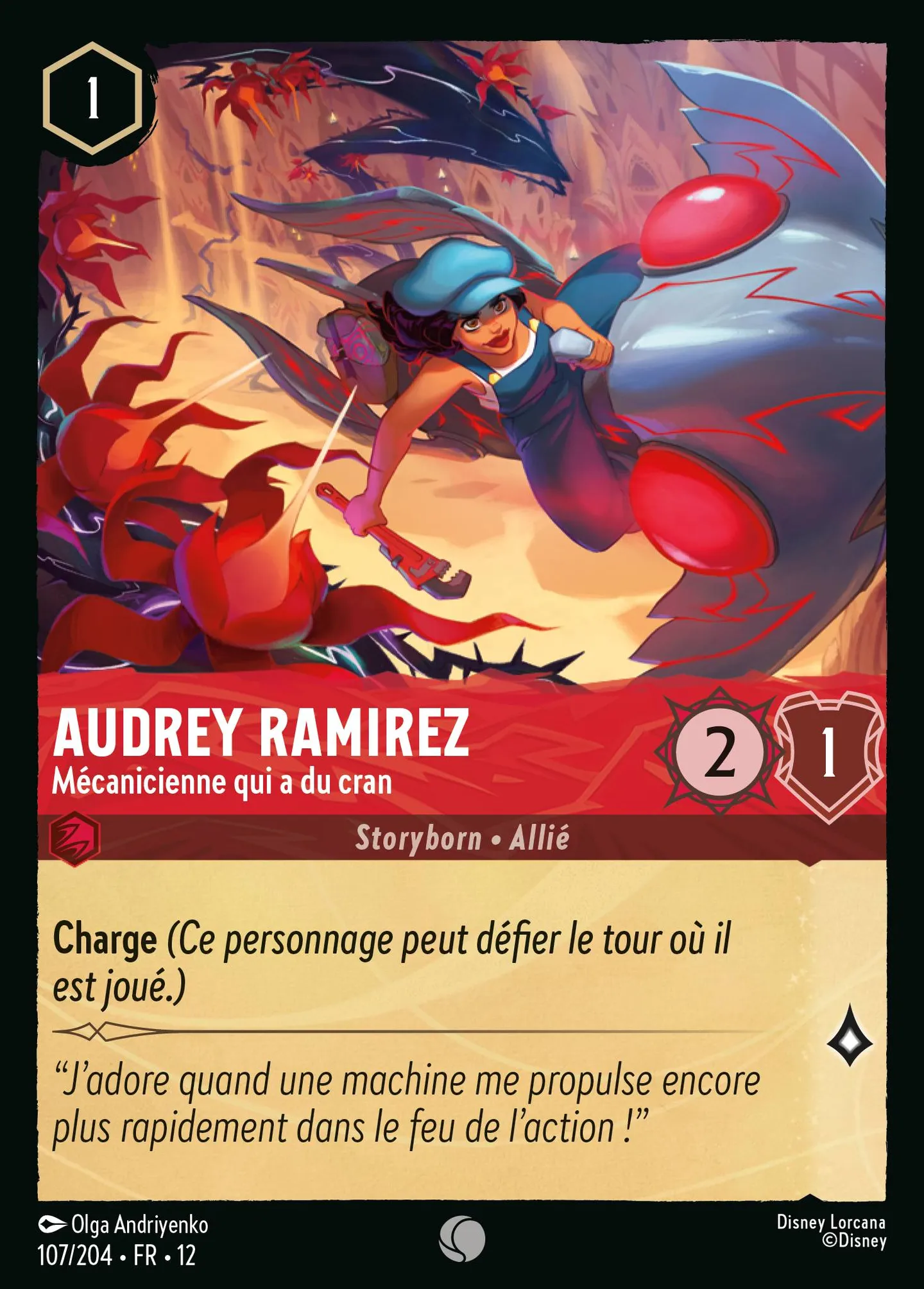 Audrey Ramirez - Mécanicienne qui a du cran — Wilds Unknown — Lorcana