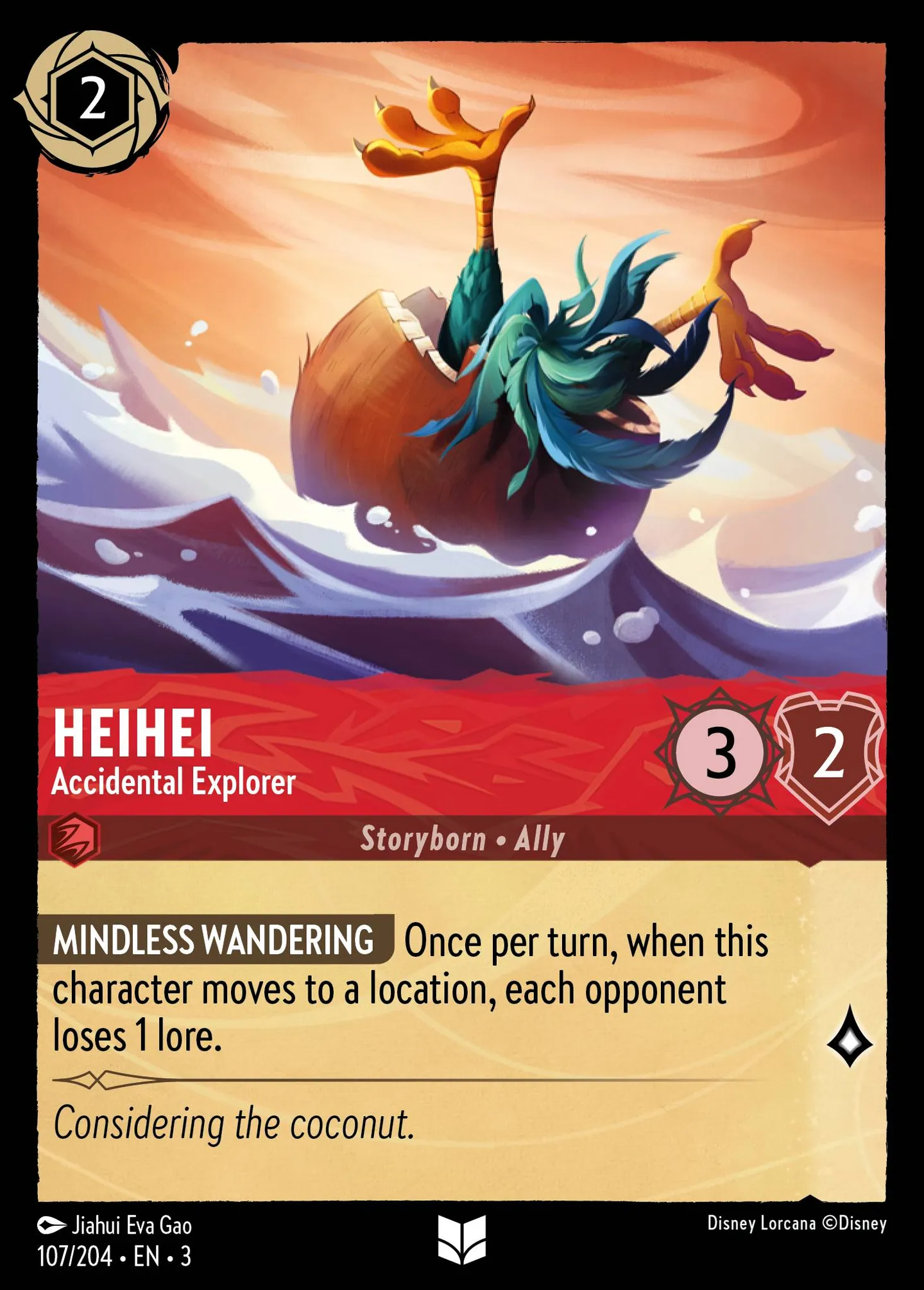 Heihei - Explorateur accidentel — Into the Inklands — Lorcana