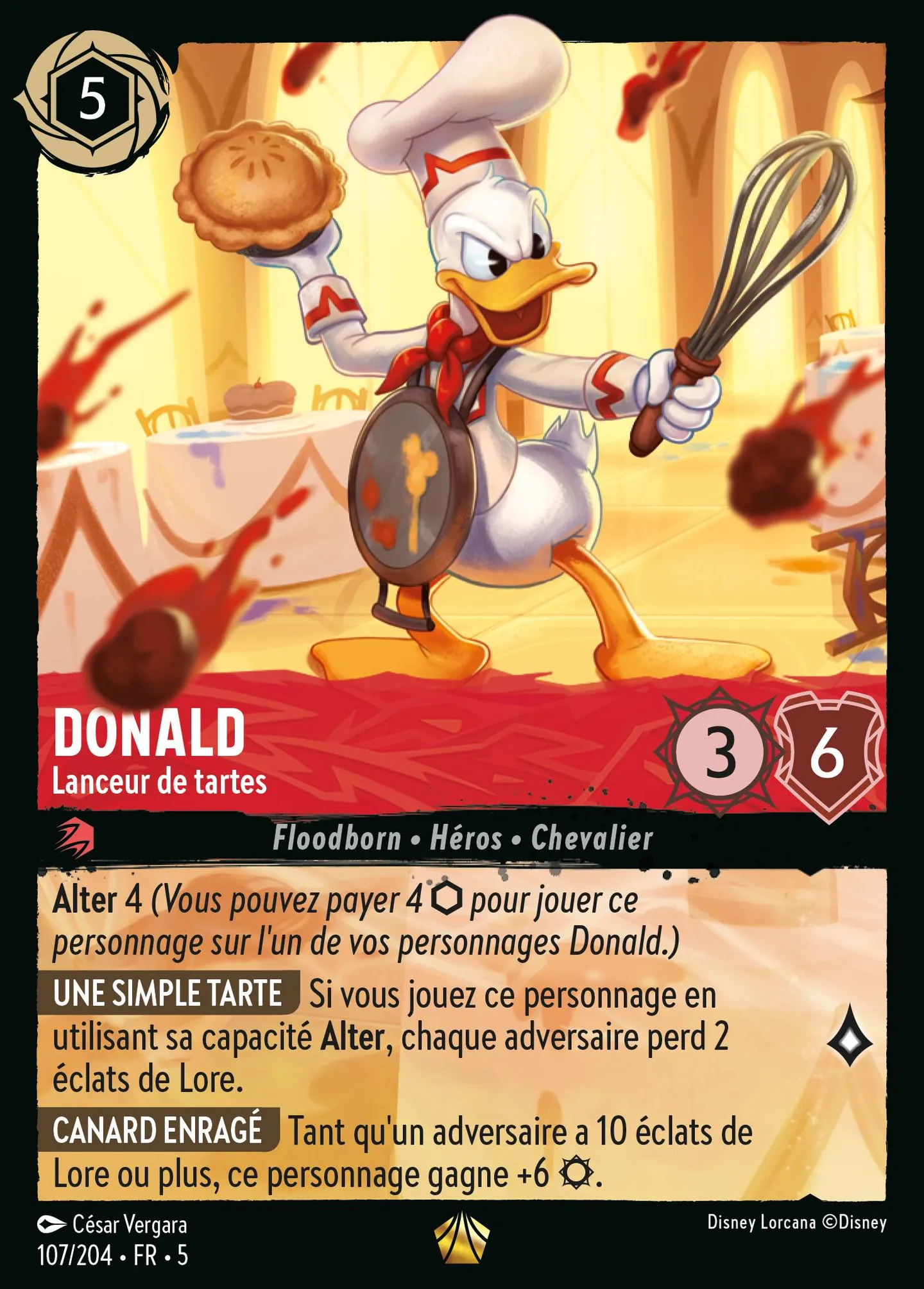 Donald - Lanceur de tartes — Shimmering Skies — Lorcana