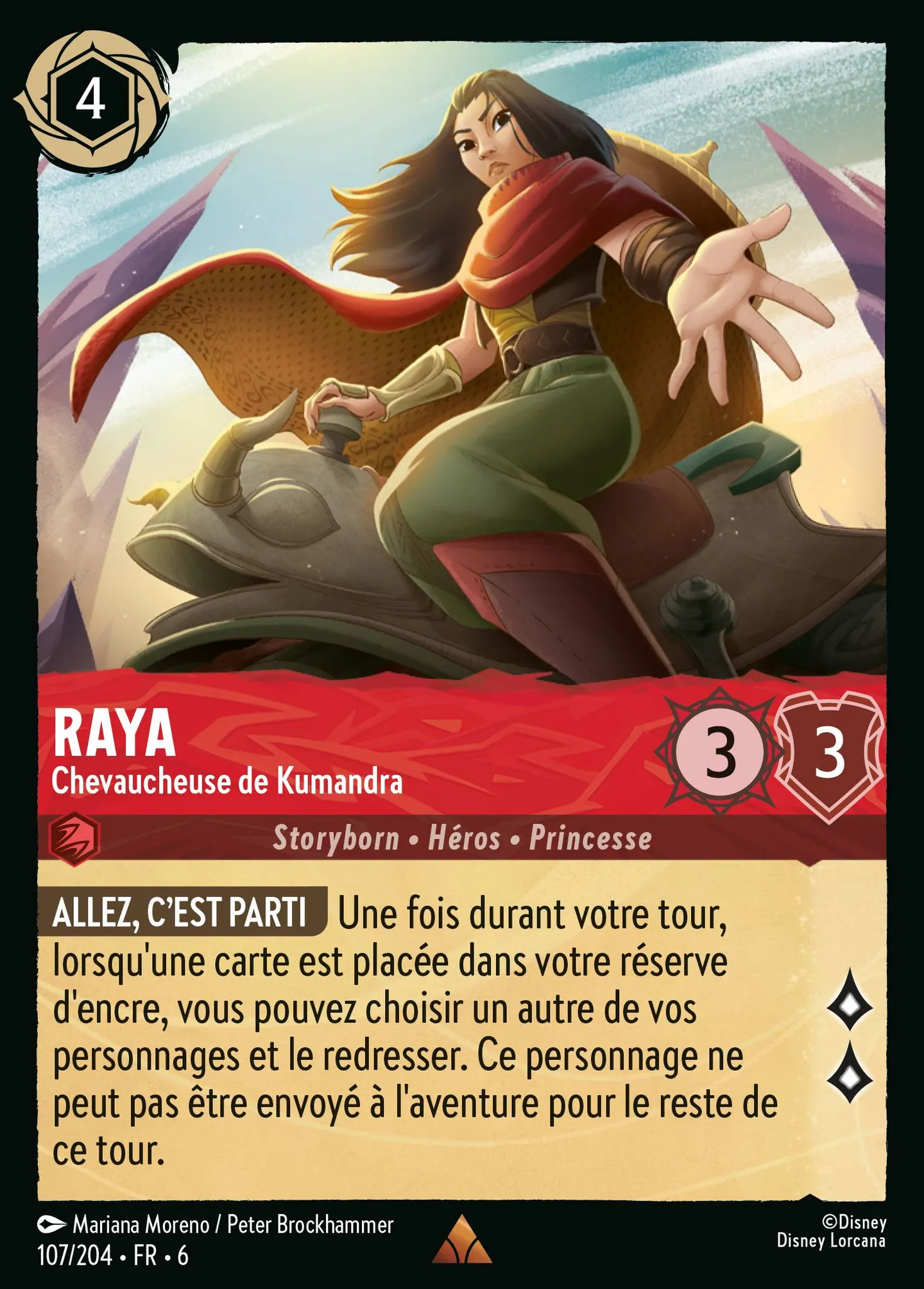 Raya - Chevaucheuse de Kumandra — Azurite Sea — Lorcana