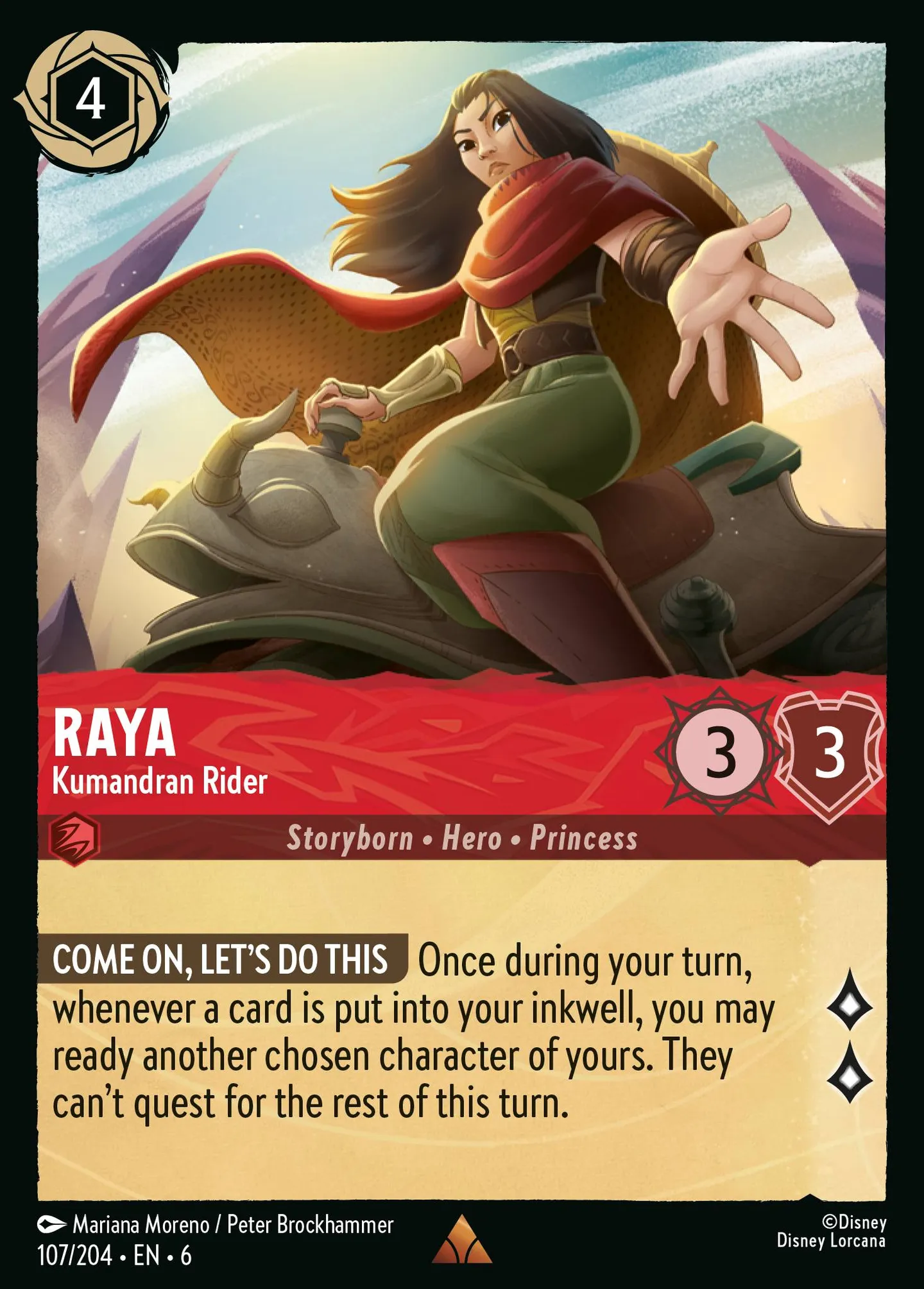 Raya - Kumandran Rider — Azurite Sea — Lorcana