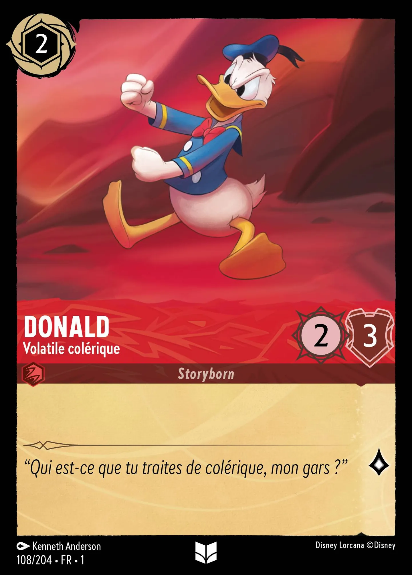 Donald - Volatile colérique — The First Chapter — Lorcana