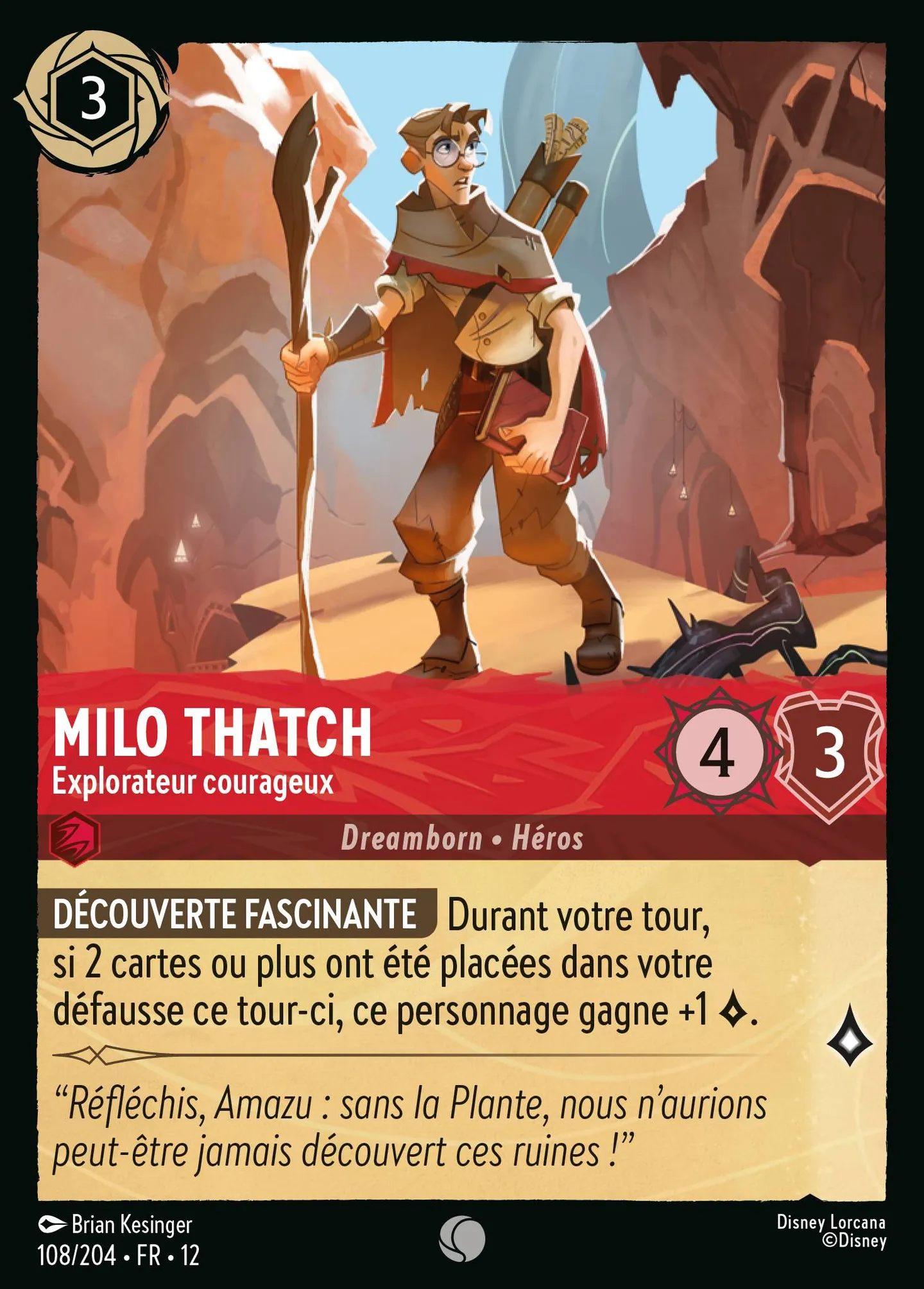 Milo Thatch - Explorateur courageux — Wilds Unknown — Lorcana