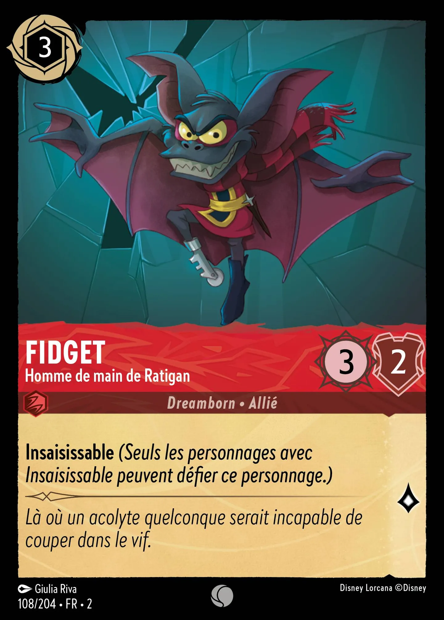Fidget - Homme de main de Ratigan — Rise of the Floodborn — Lorcana