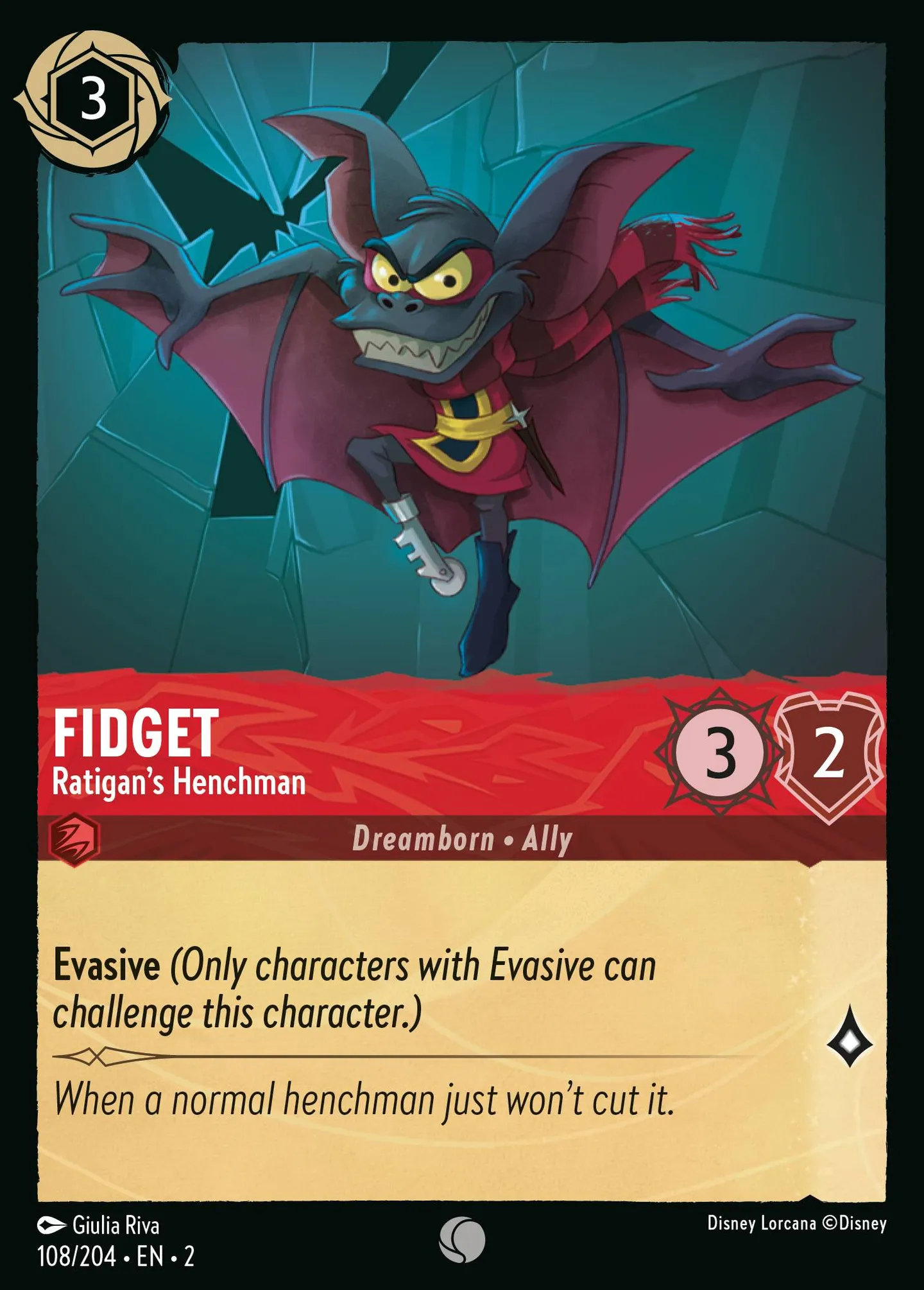 Fidget - Ratigan's Henchman — Rise of the Floodborn — Lorcana
