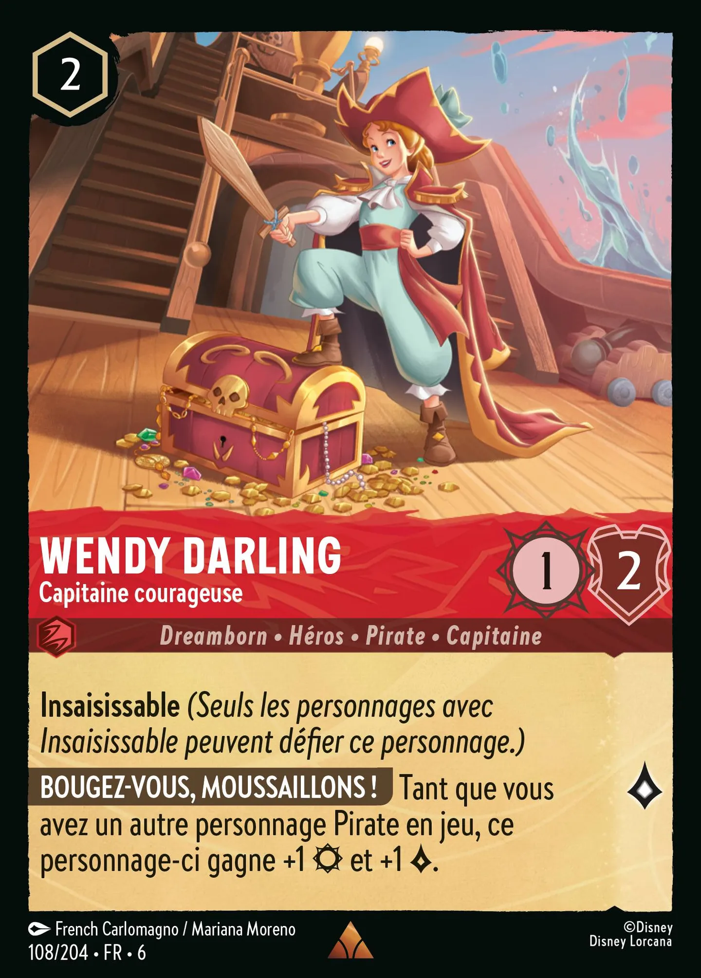 Wendy Darling - Capitaine courageuse — Azurite Sea — Lorcana