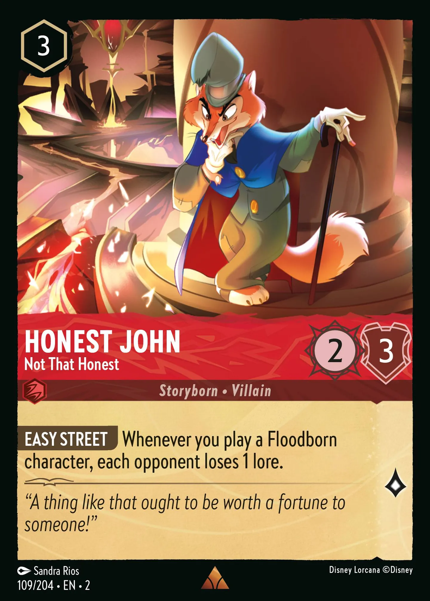 Honest John - Not That Honest — Rise of the Floodborn — Lorcana