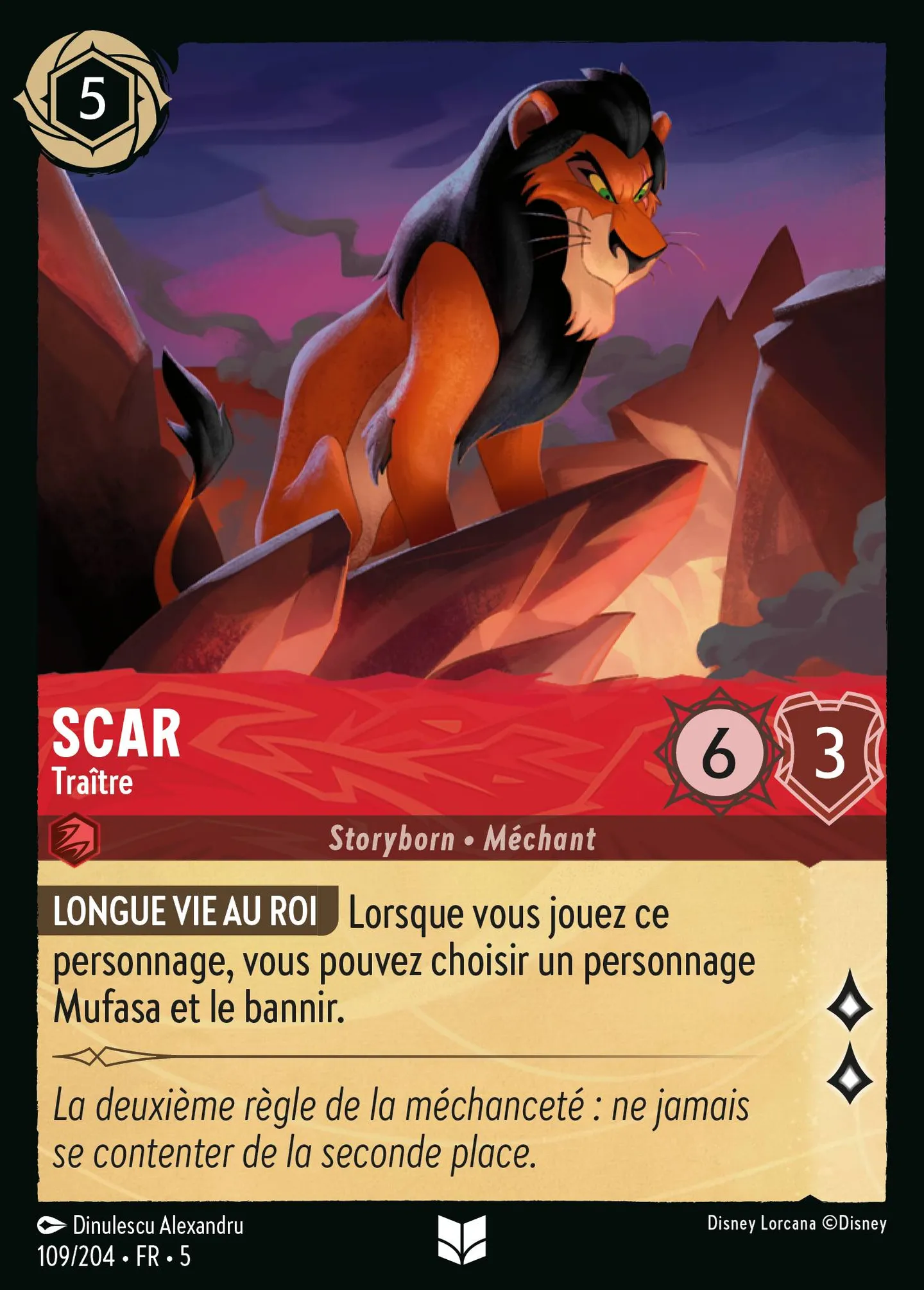 Scar - Traître — Shimmering Skies — Lorcana