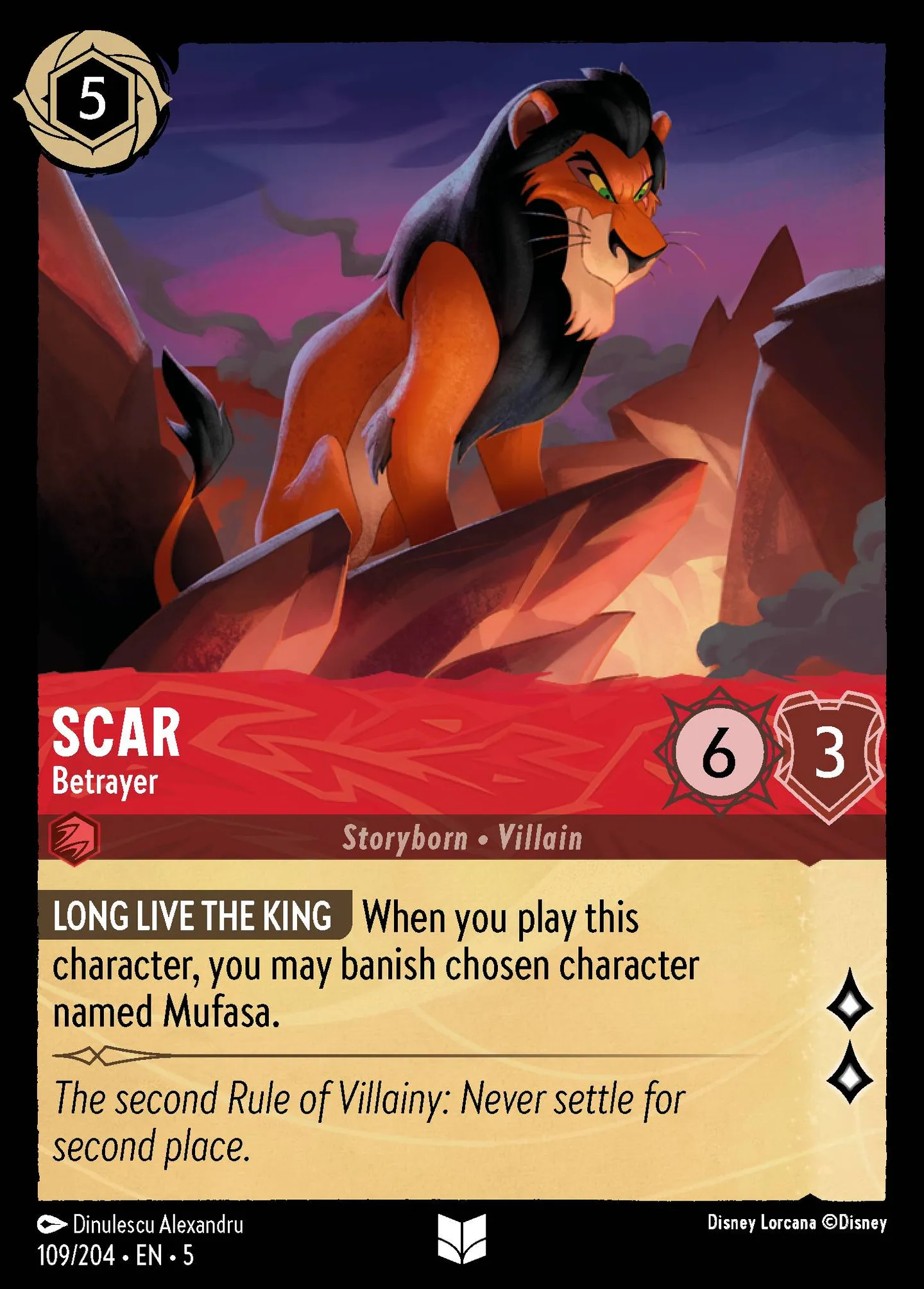 Scar - Betrayer — Shimmering Skies — Lorcana