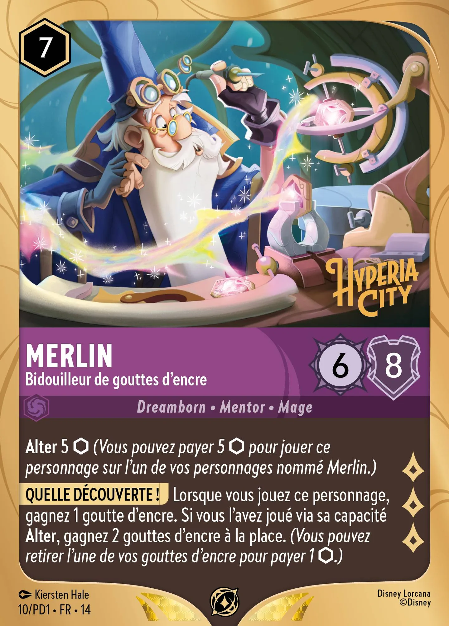 Merlin - Bidouilleur de gouttes d'encre — Prerelease Promos — Lorcana