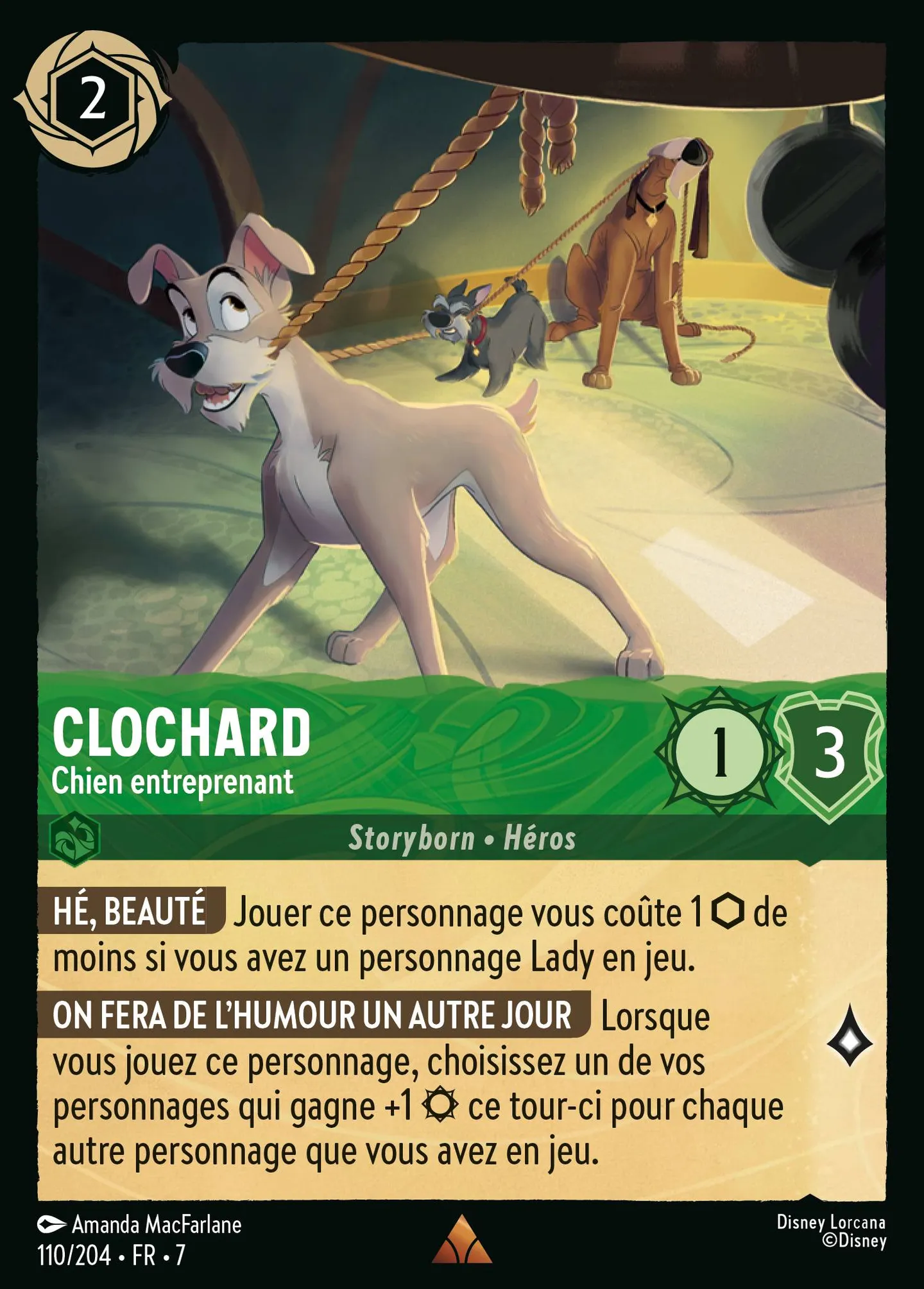 Clochard - Chien entreprenant — Archazia's Island — Lorcana