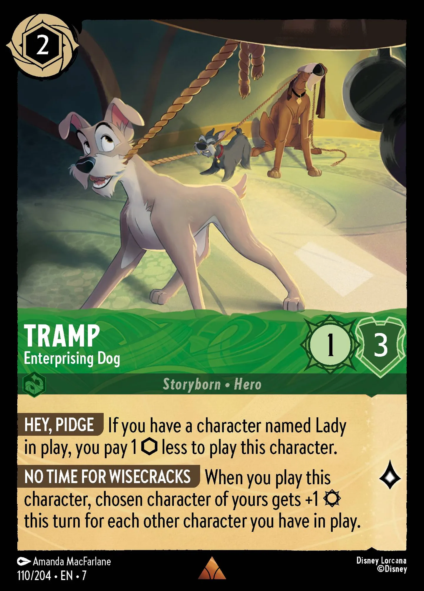 Tramp - Enterprising Dog — Archazia's Island — Lorcana
