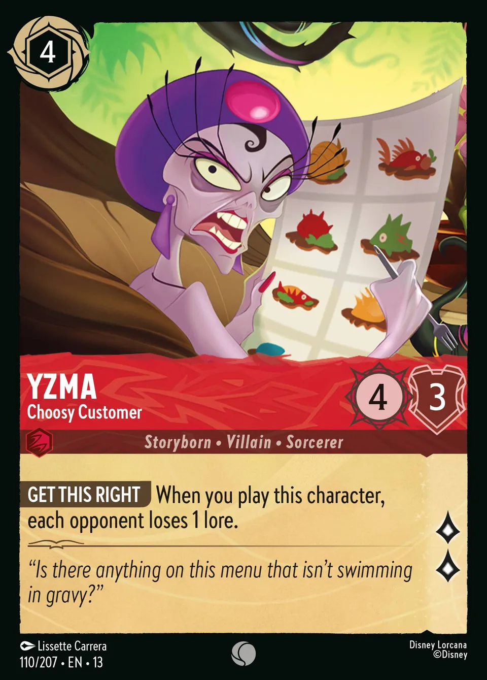 Yzma - Choosy Customer from Attack of the Vine! - Lorcana