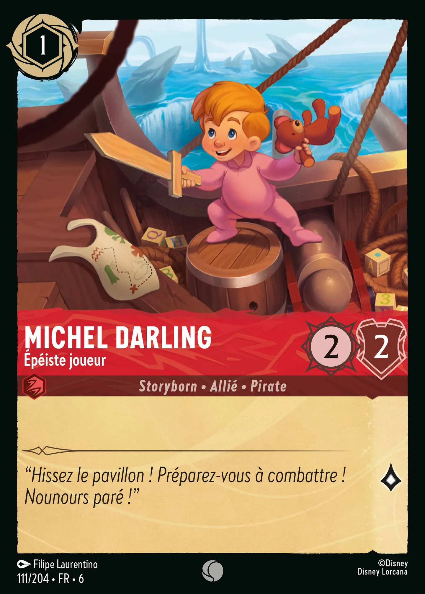 Michel Darling - Épéiste joueur — Azurite Sea — Lorcana
