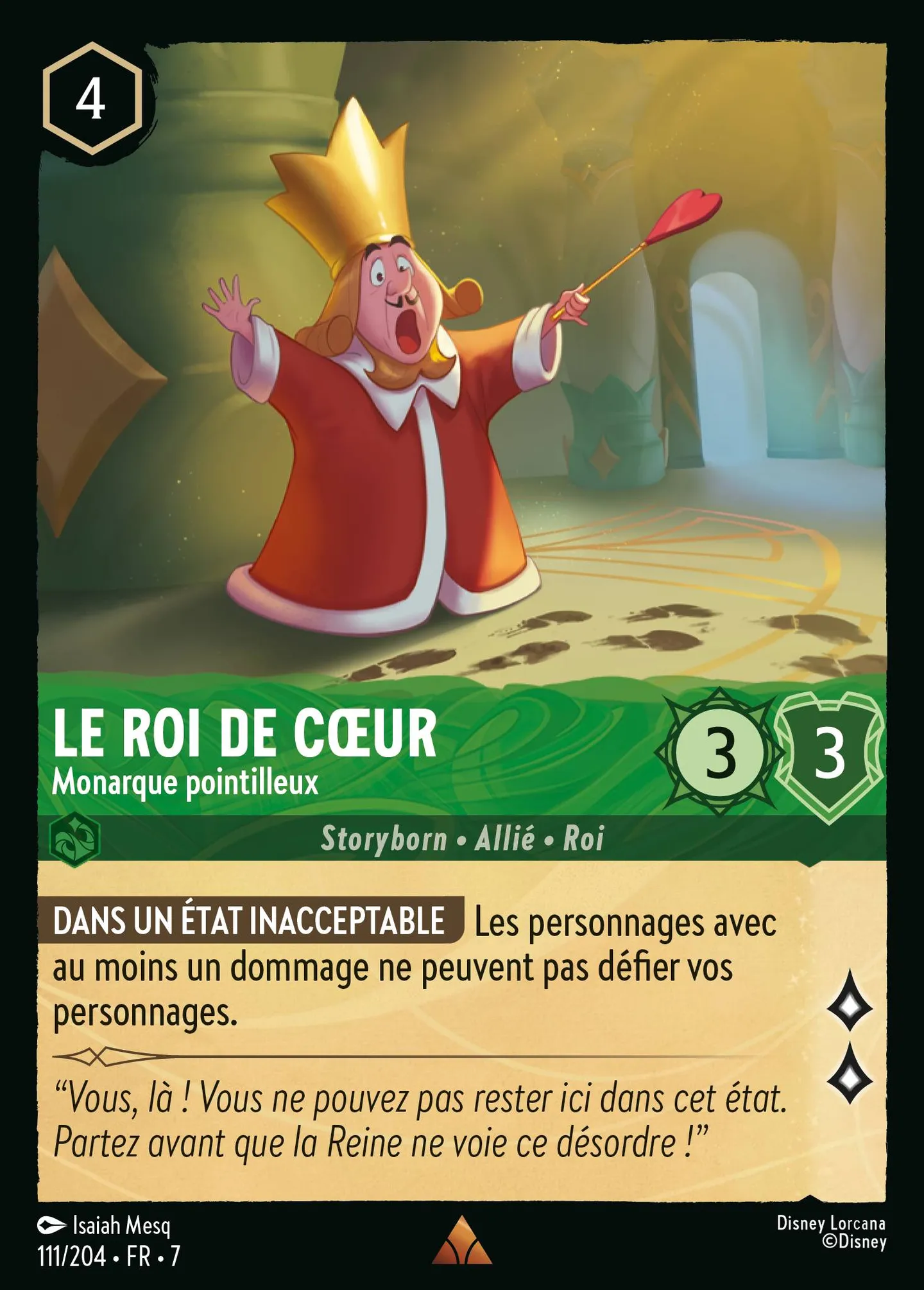 Le Roi de Cœur - Monarque pointilleux — Archazia's Island — Lorcana