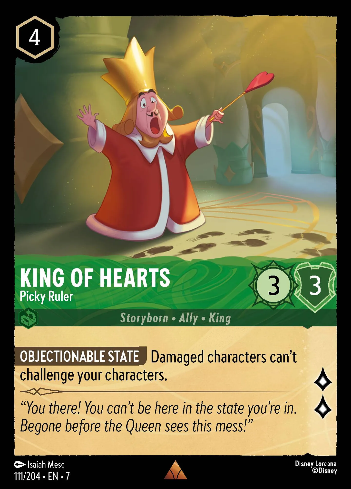 King of Hearts - Picky Ruler — Archazia's Island — Lorcana