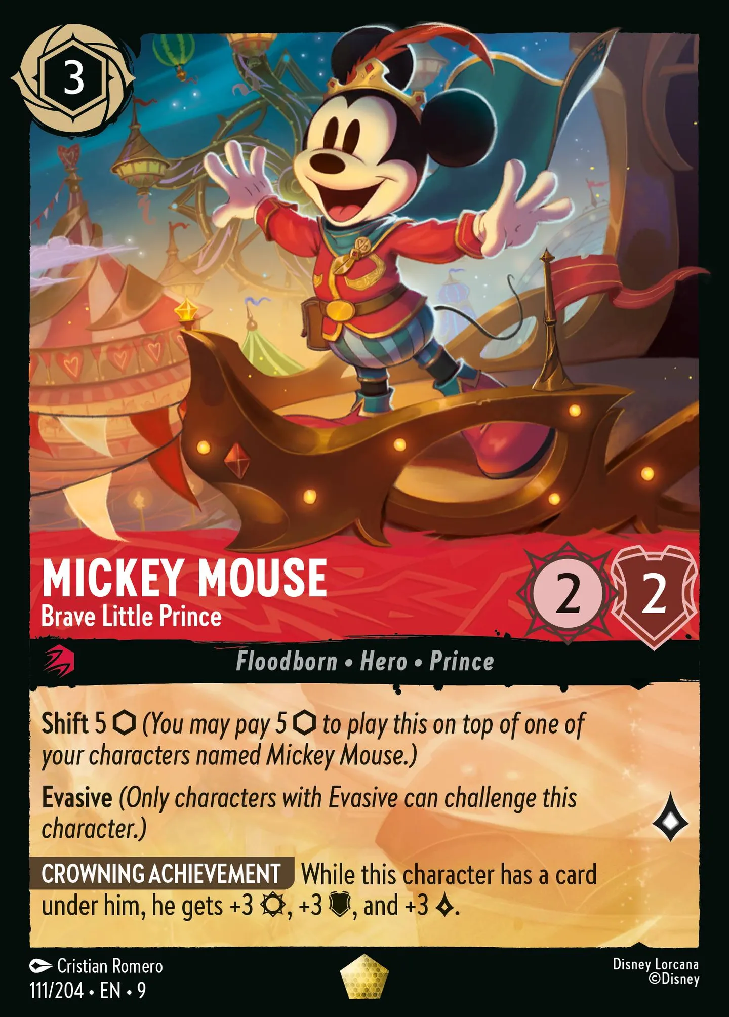 Mickey Mouse - Brave Little Prince — Fabled — Lorcana