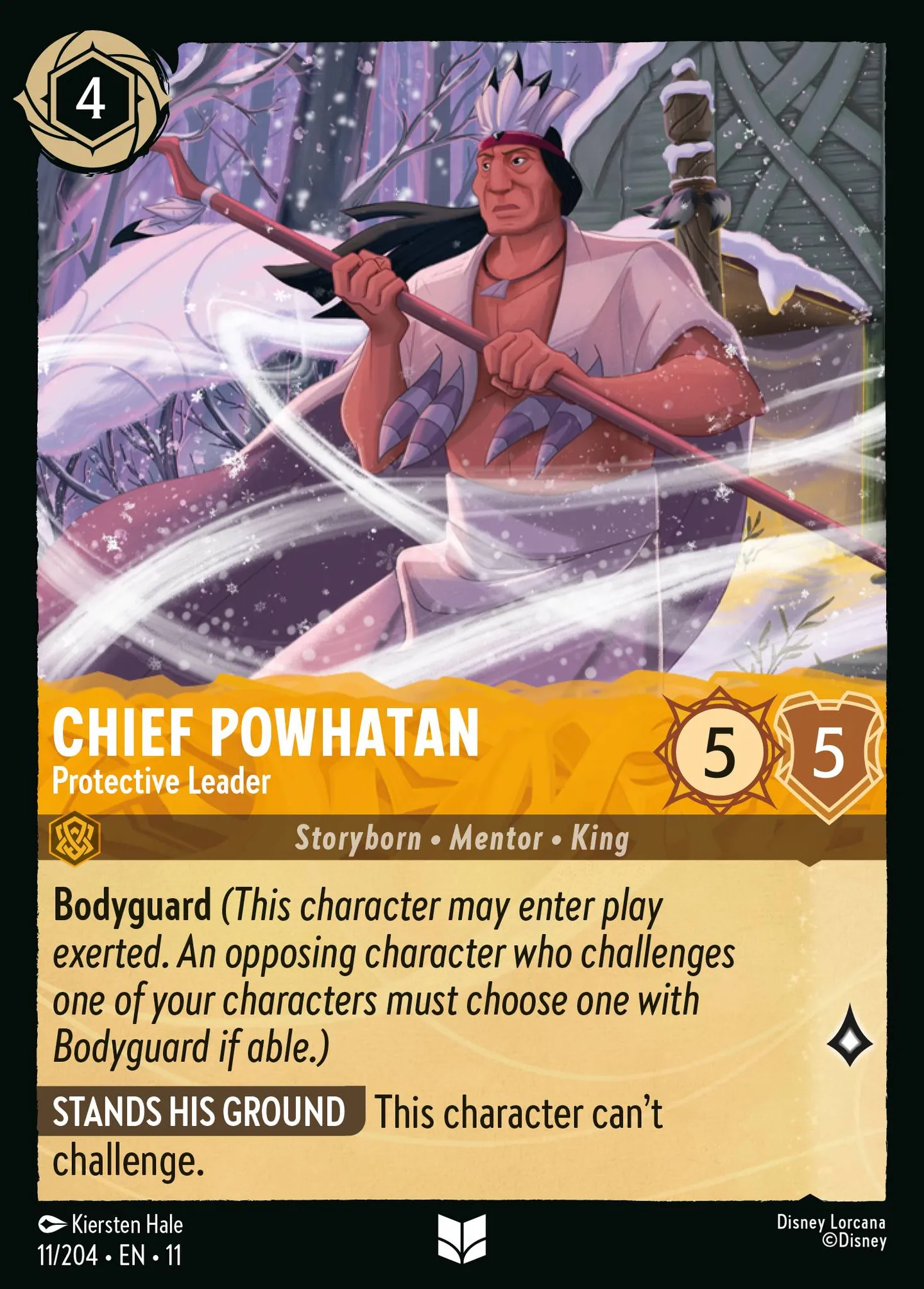 Chief Powhatan - Protective Leader — Winterspell — Lorcana