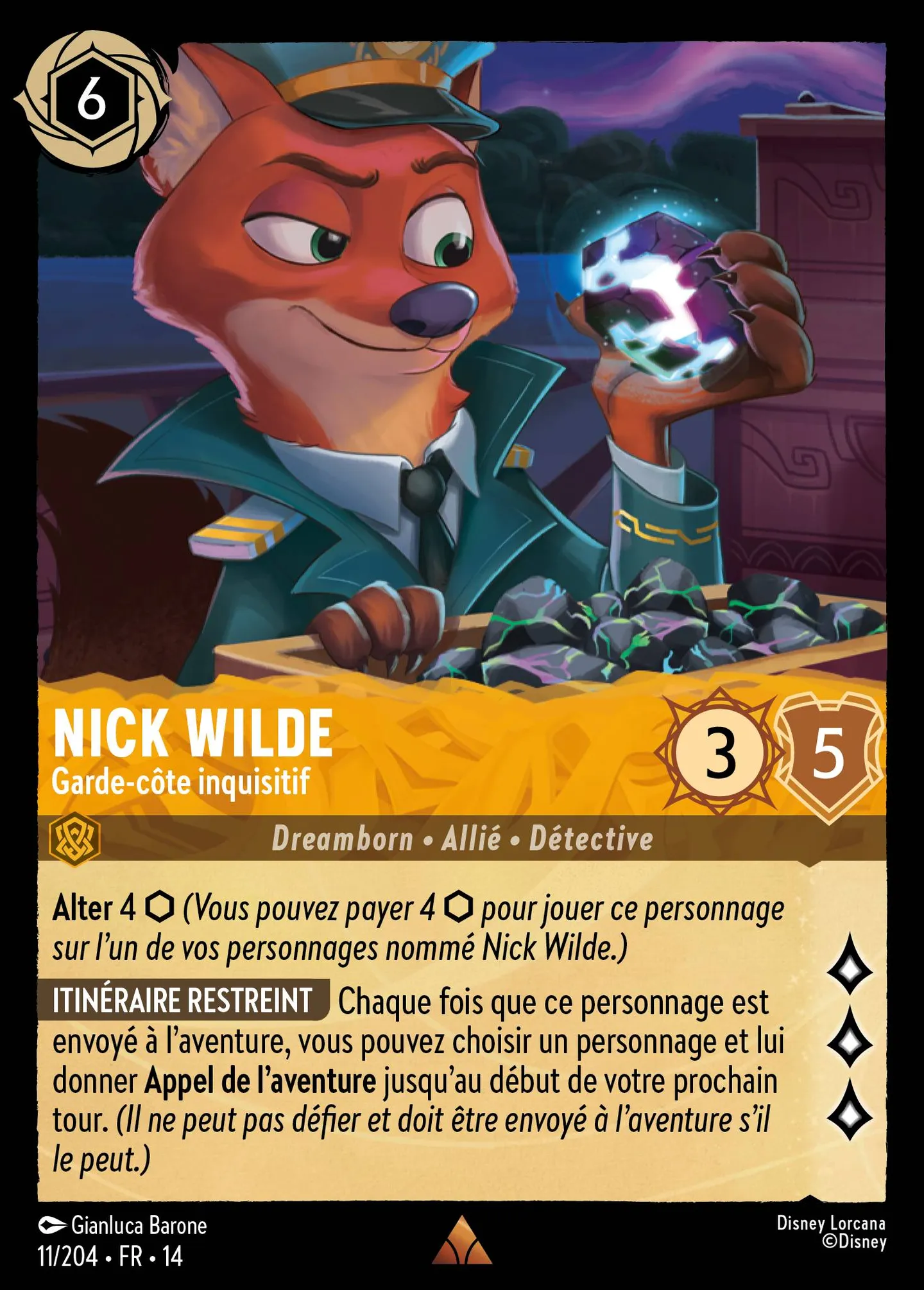 Nick Wilde - Garde-côte inquisitif — Hyperia City — Lorcana