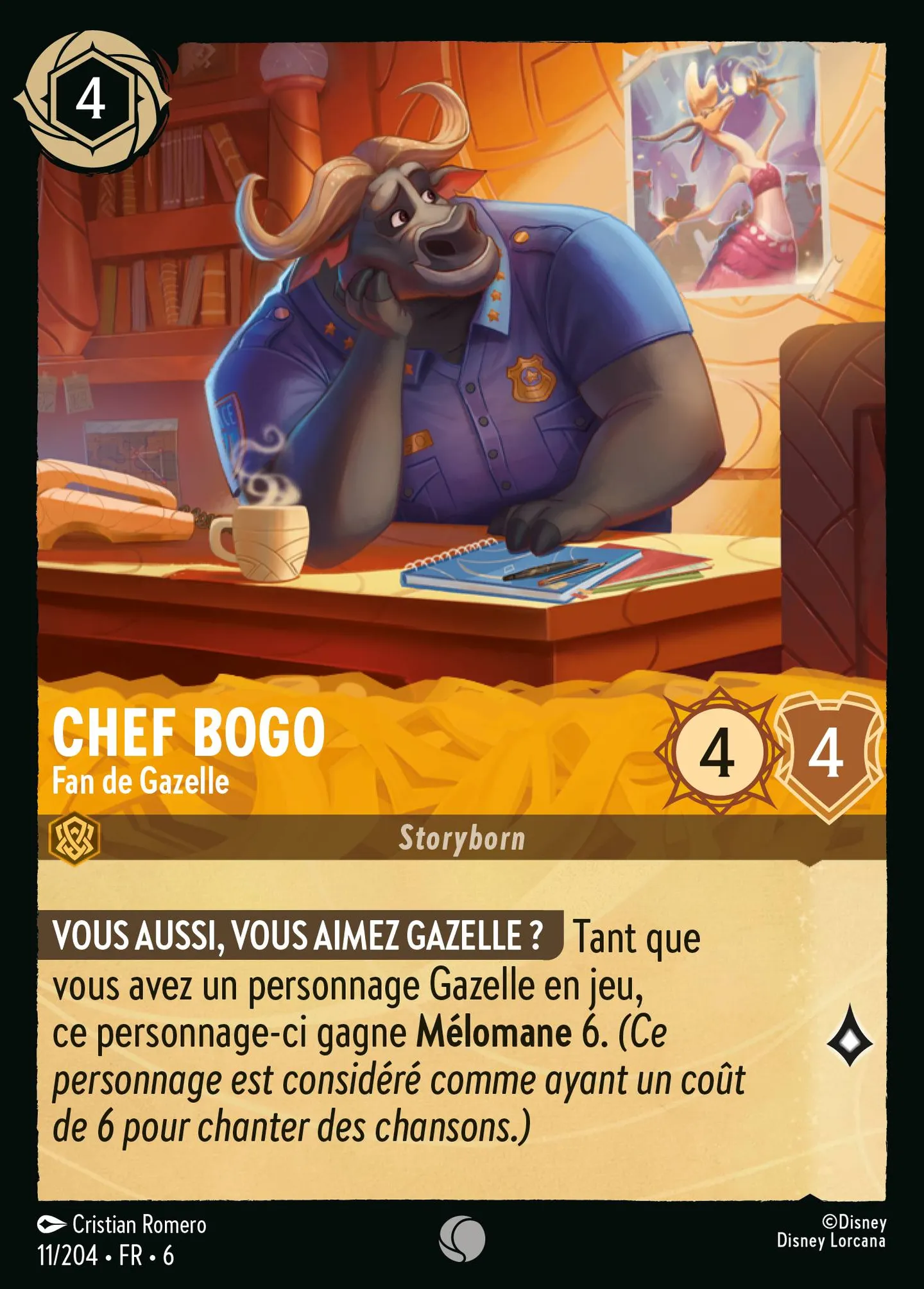 Chef Bogo - Fan de Gazelle — Azurite Sea — Lorcana