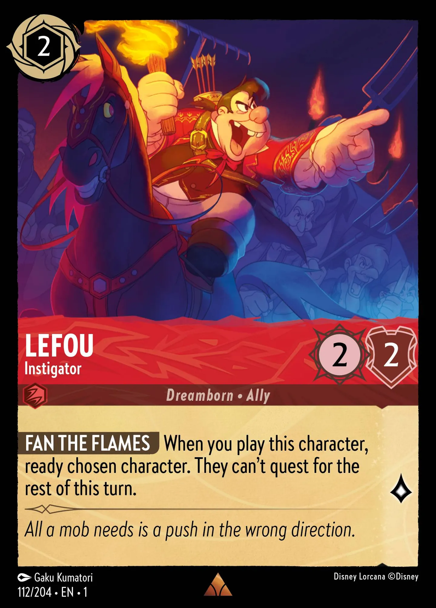 Le Fou - Agitateur de foule — The First Chapter — Lorcana