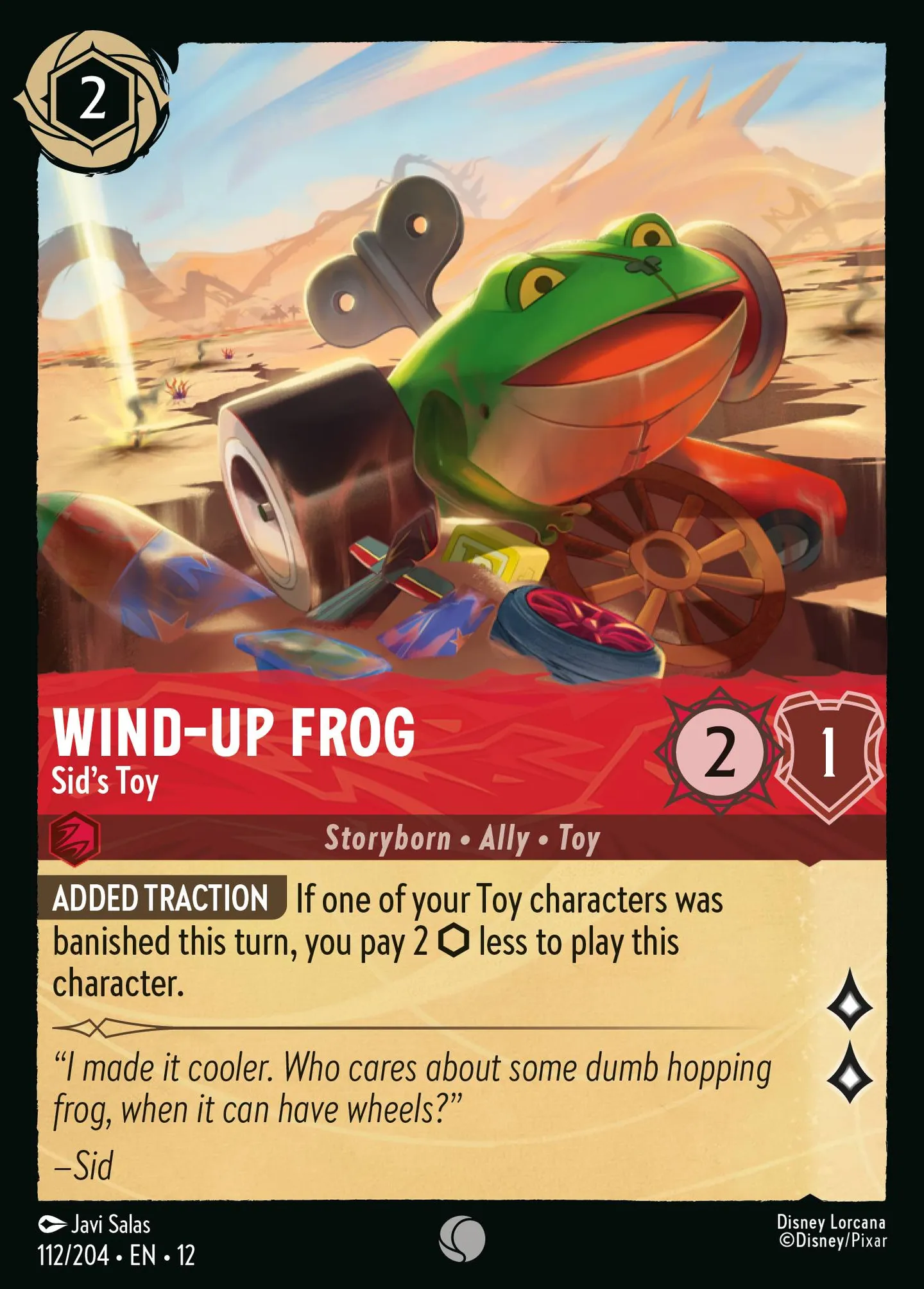 Wind-Up Frog - Sid's Toy — Wilds Unknown — Lorcana