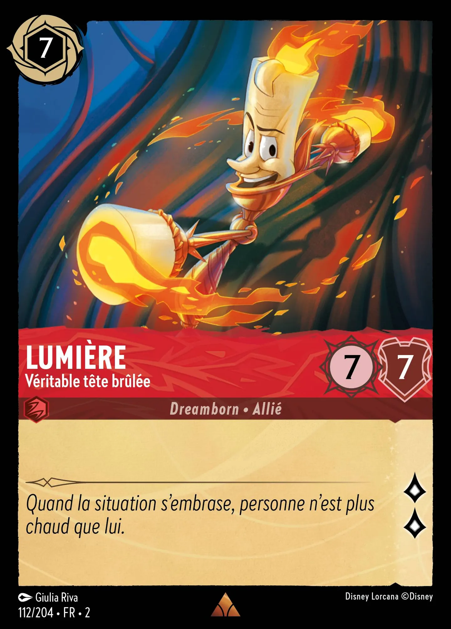 Lumière - Véritable tête brûlée — Rise of the Floodborn — Lorcana
