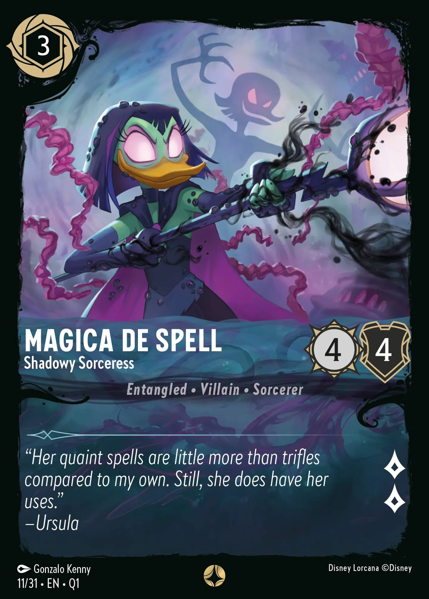 Magica De Spell - Shadowy Sorceress — Illumineer's Quest: Deep Trouble — Lorcana