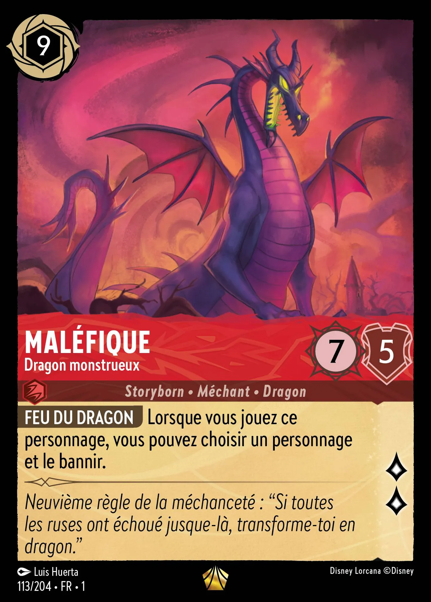 Maléfique - Dragon monstrueux — The First Chapter — Lorcana