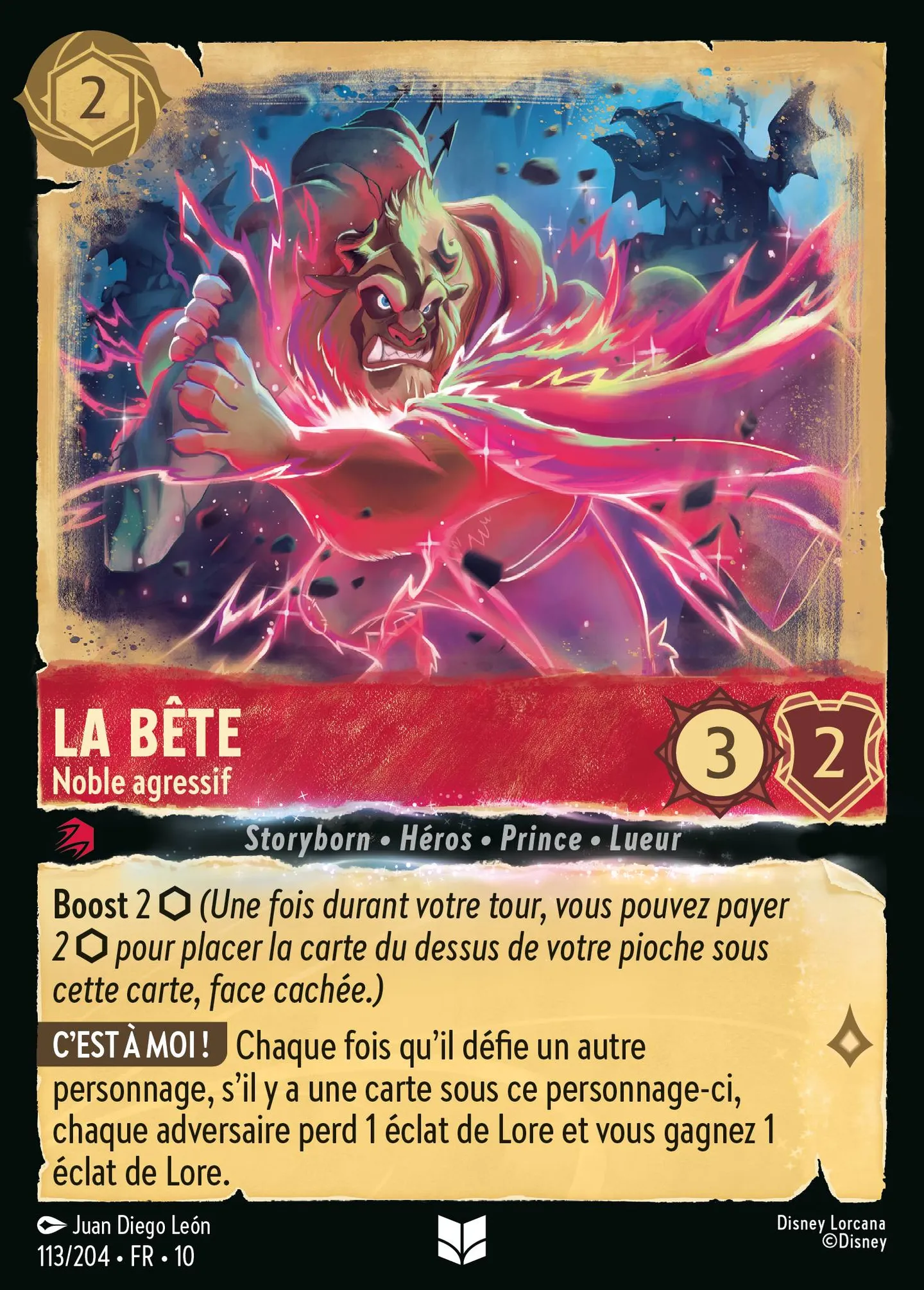 La Bête - Noble agressif — Whispers in the Well — Lorcana