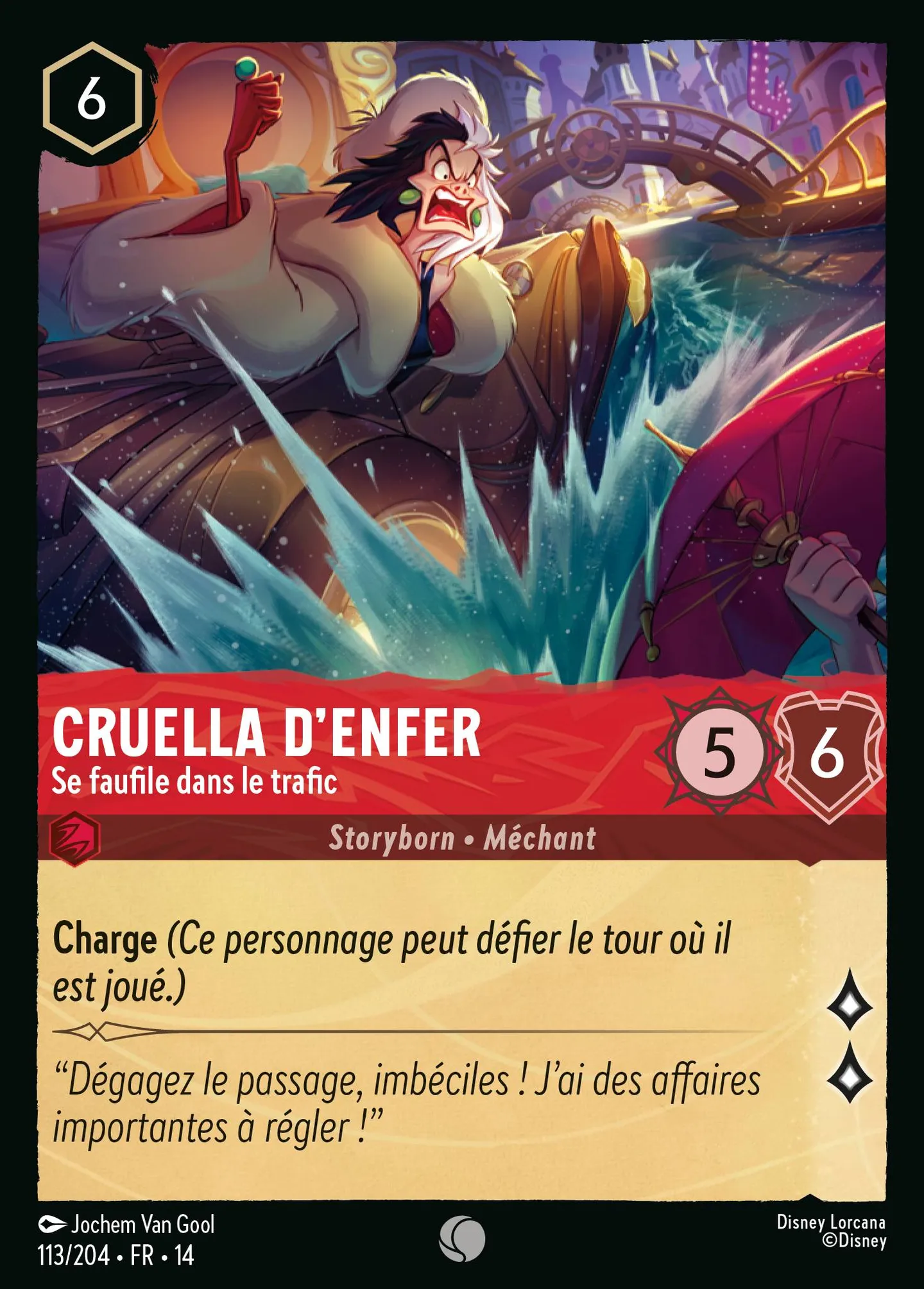 Cruella d'Enfer - Se faufile dans le trafic — Hyperia City — Lorcana