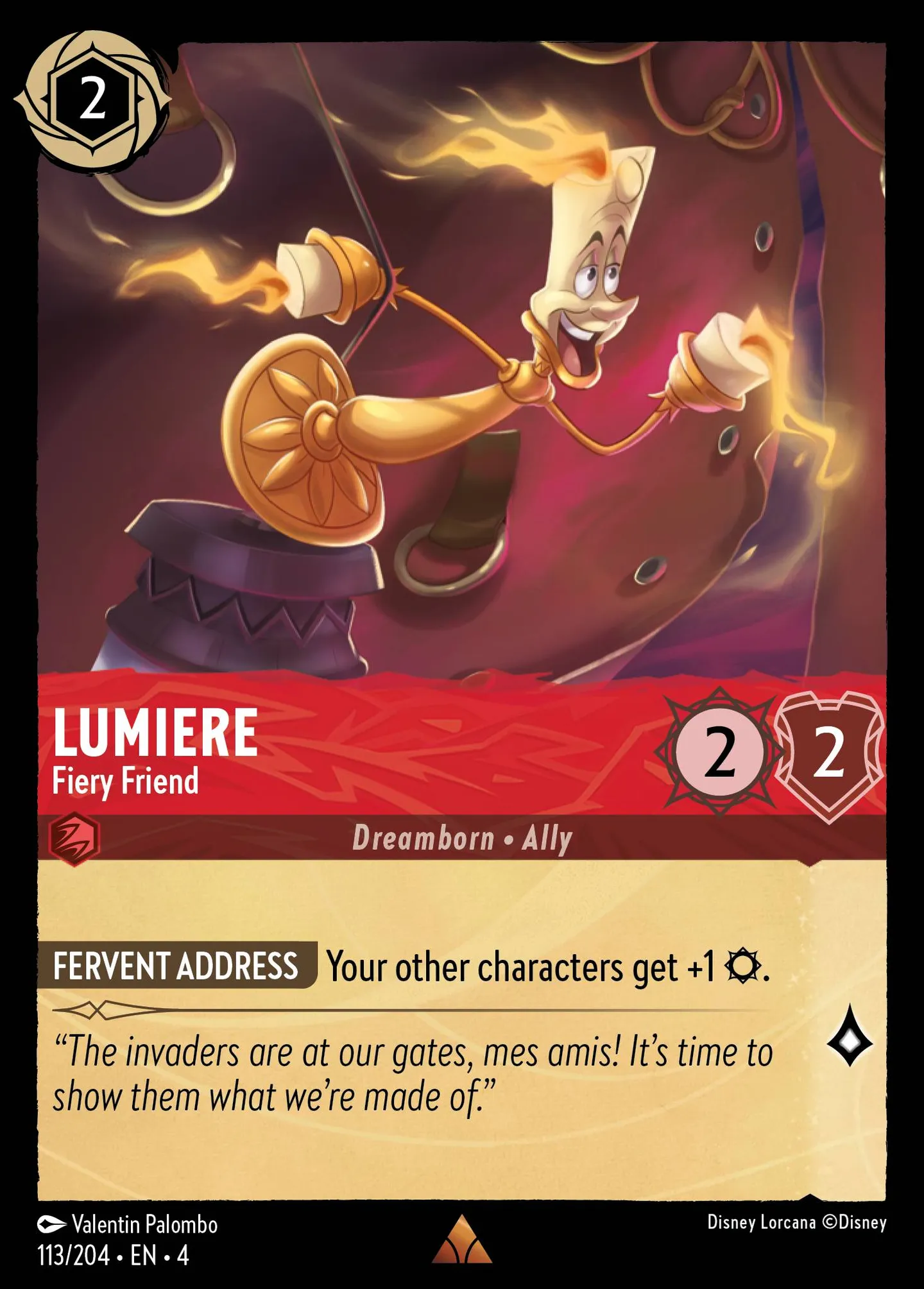 Lumière - Ardent ami — Ursula's Return — Lorcana
