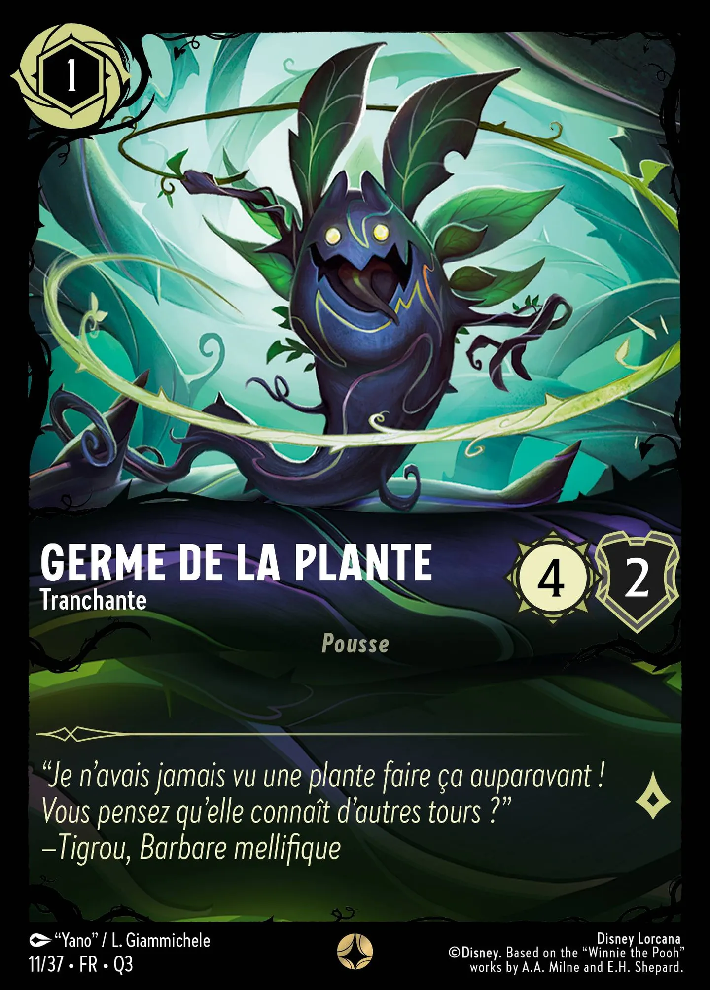 Germe de la Plante - Tranchante — Illumineer's Quest: The Great Hunny Rescue — Lorcana