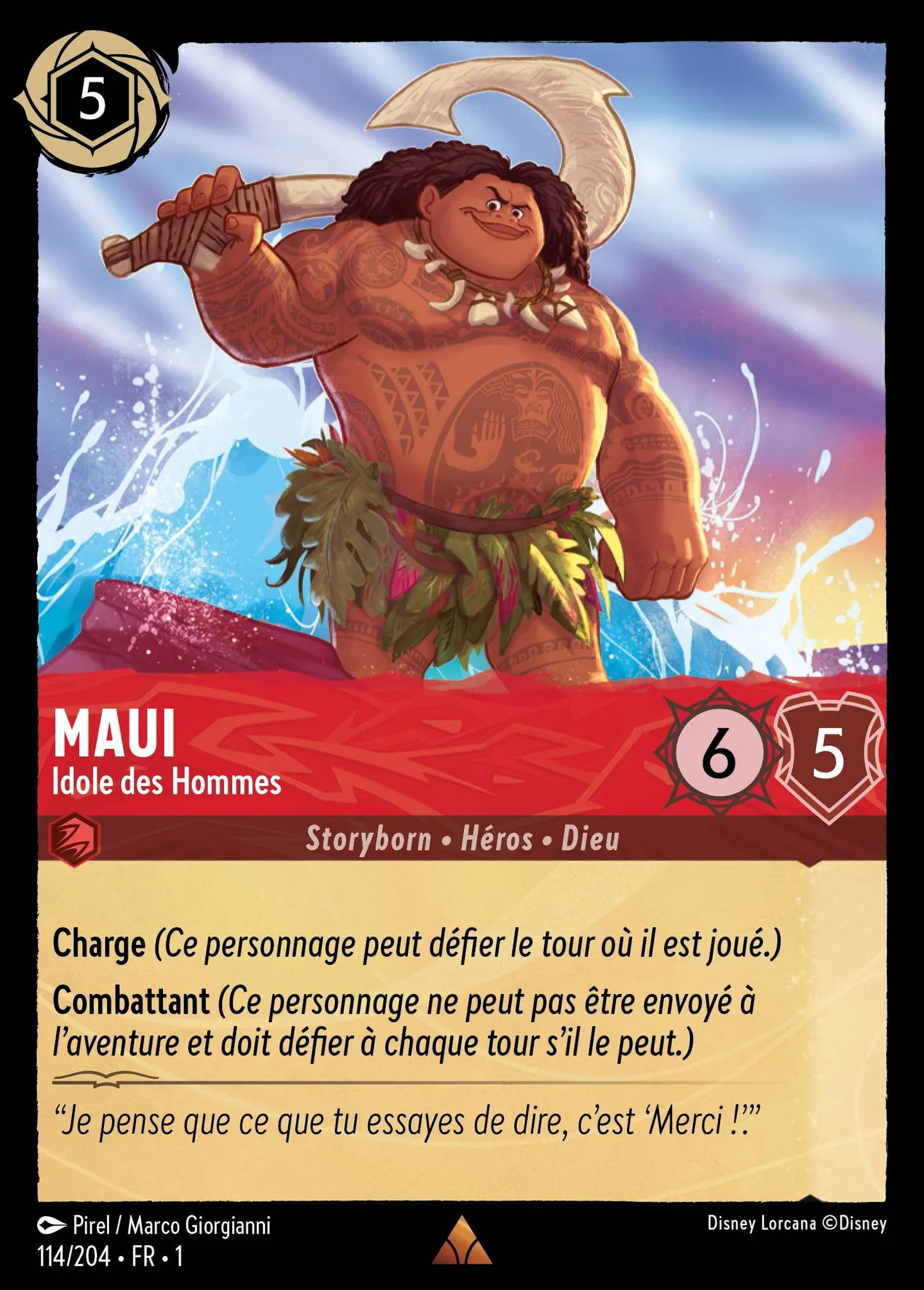 Maui - Idole des Hommes — The First Chapter — Lorcana