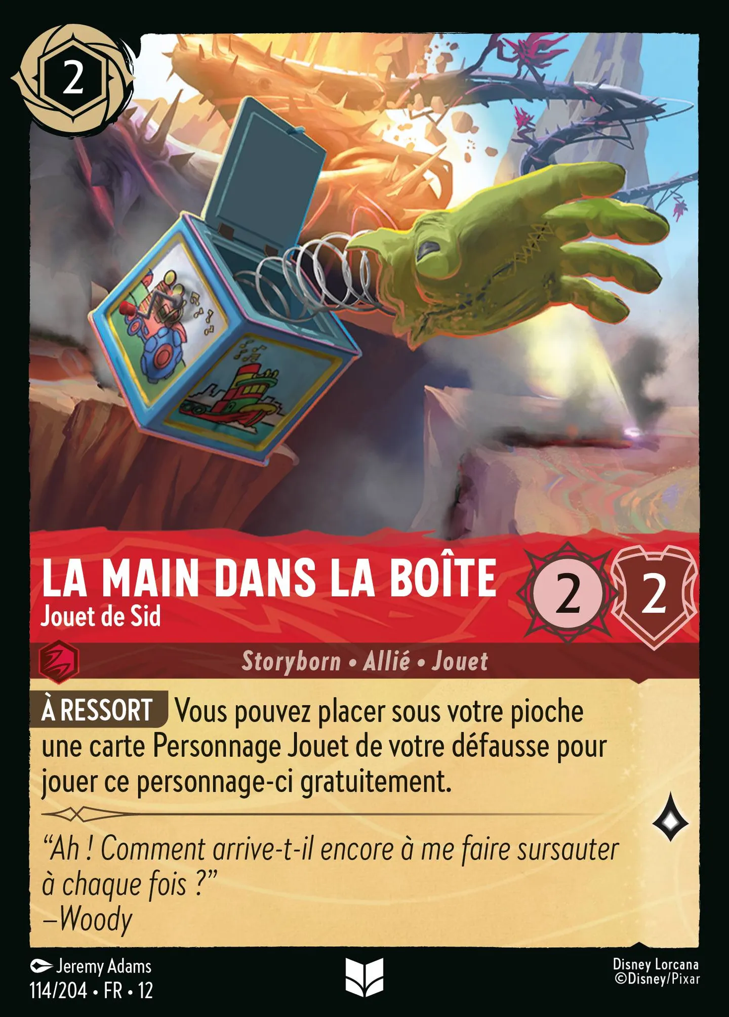 La Main dans la Boîte - Jouet de Sid — Wilds Unknown — Lorcana