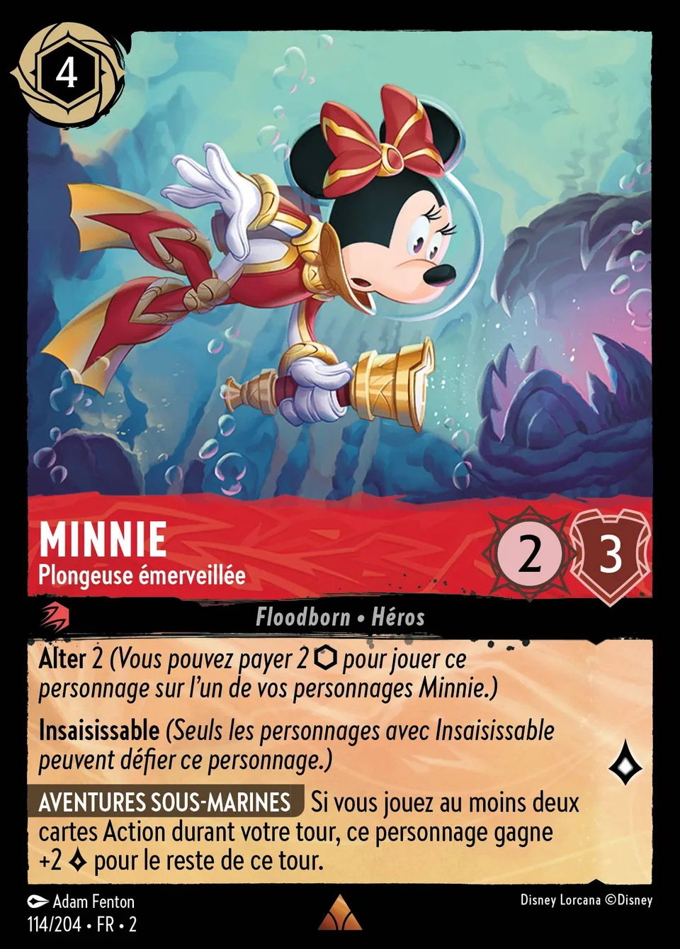 Minnie - Plongeuse émerveillée from Rise of the Floodborn - Lorcana