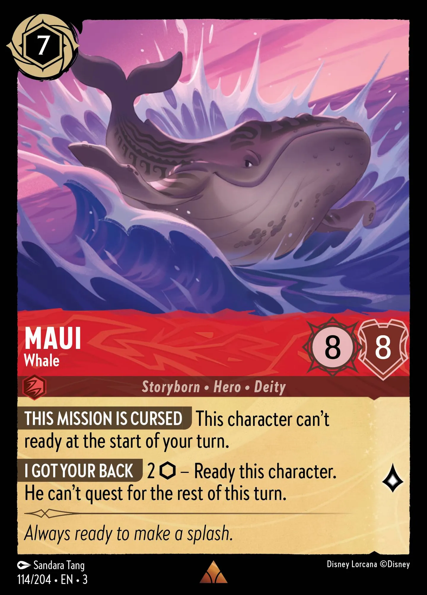 Maui - Whale — Into the Inklands — Lorcana