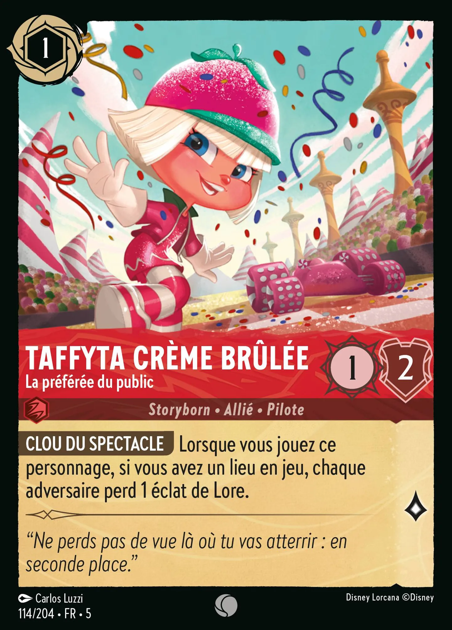 Taffyta Crème Brûlée - La préférée du public — Shimmering Skies — Lorcana