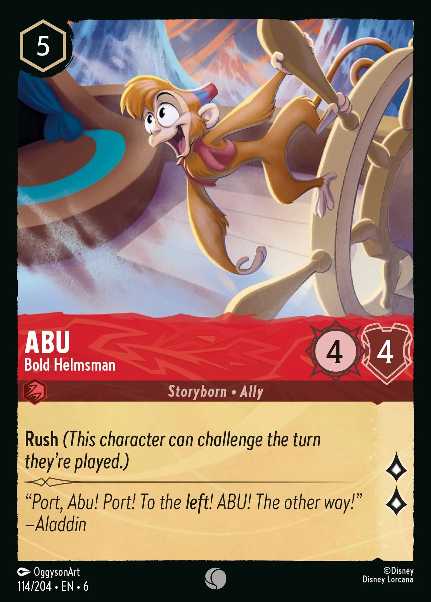 Abu - Bold Helmsman — Azurite Sea — Lorcana
