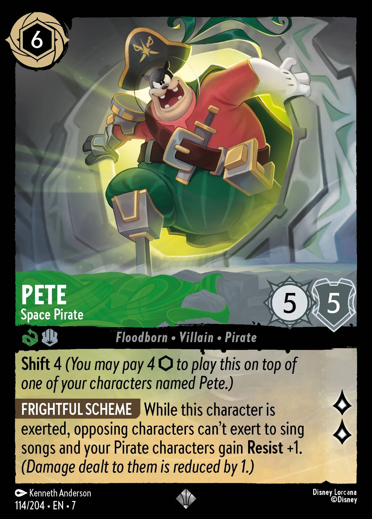 Pete - Space Pirate — Archazia's Island — Lorcana