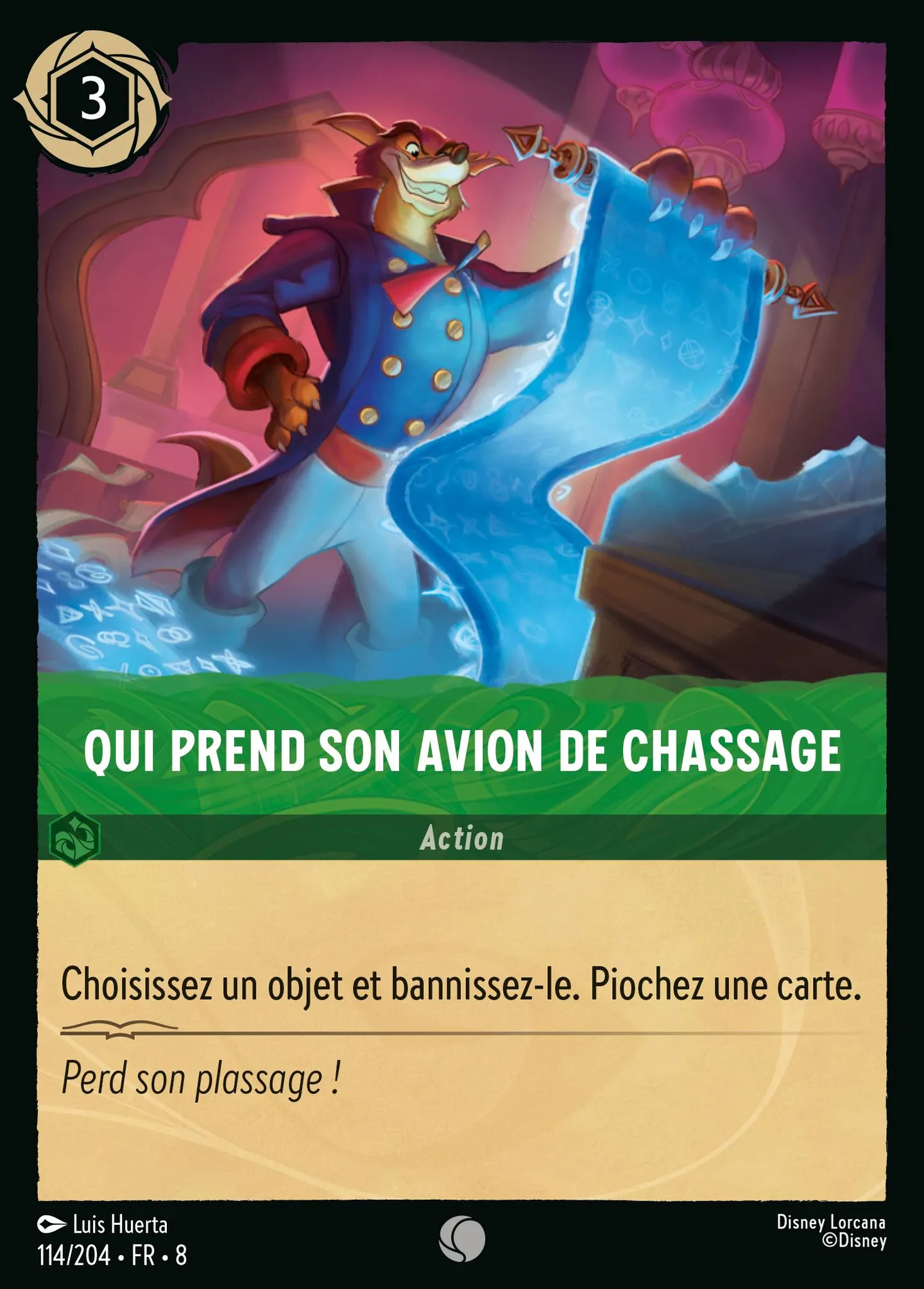 Qui prend son avion de chassage — The Reign of Jafar — Lorcana