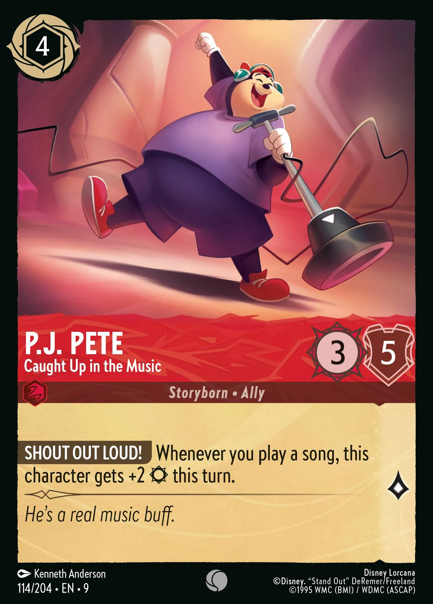 P.J. Pete - Caught Up in the Music — Fabled — Lorcana