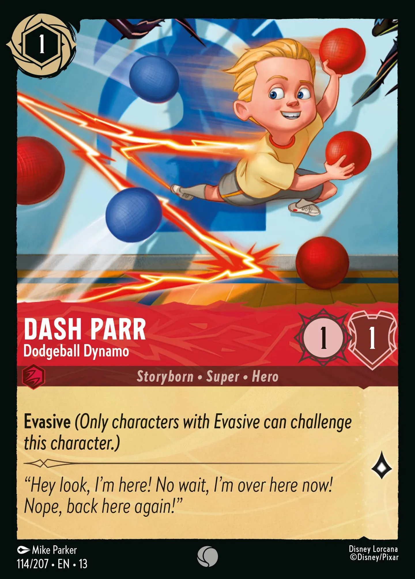 Dash Parr - Dodgeball Dynamo — Attack of the Vine! — Lorcana